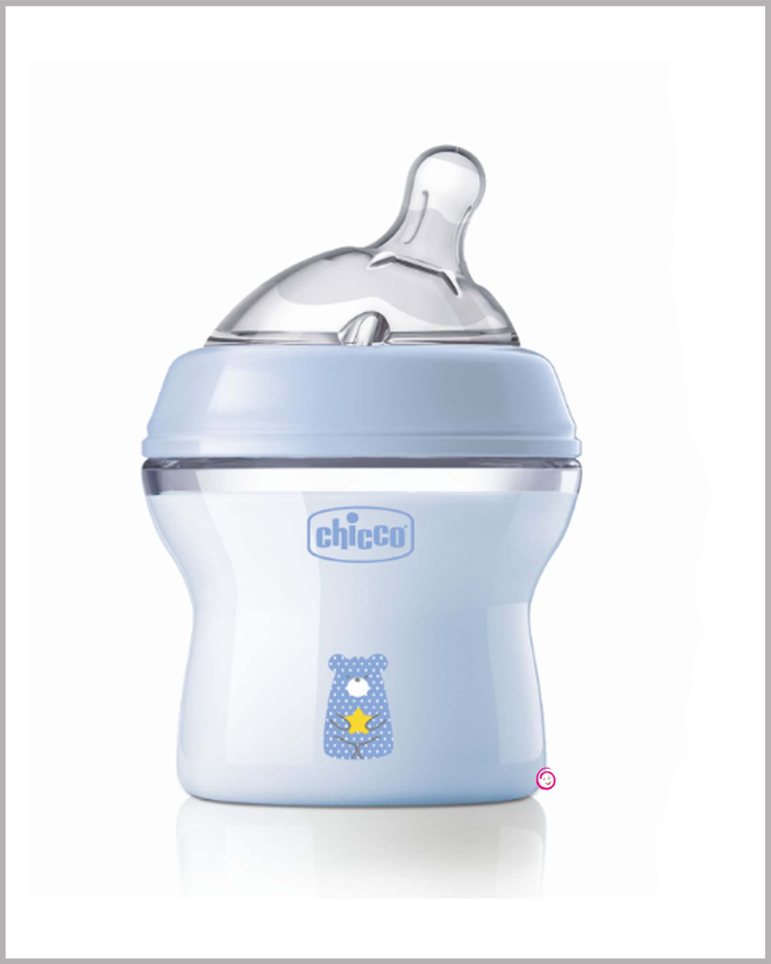 Chicco natural feeding bottle (0M)+ - 150ml with natural shape