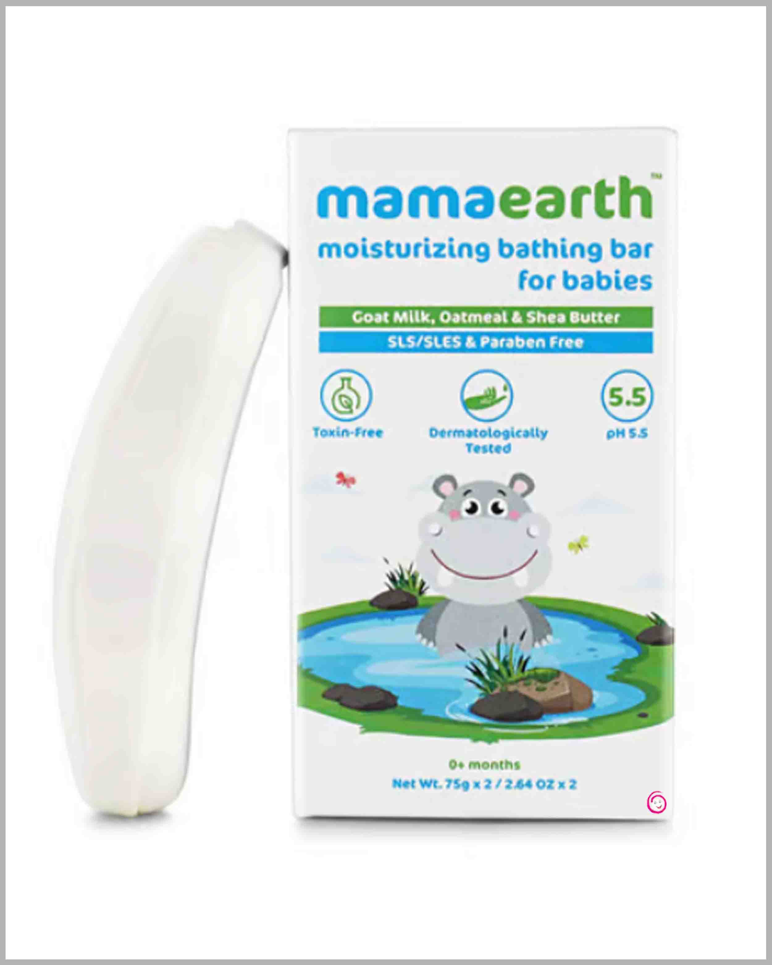 Mamaearth moisturizing bathing bar - 75g