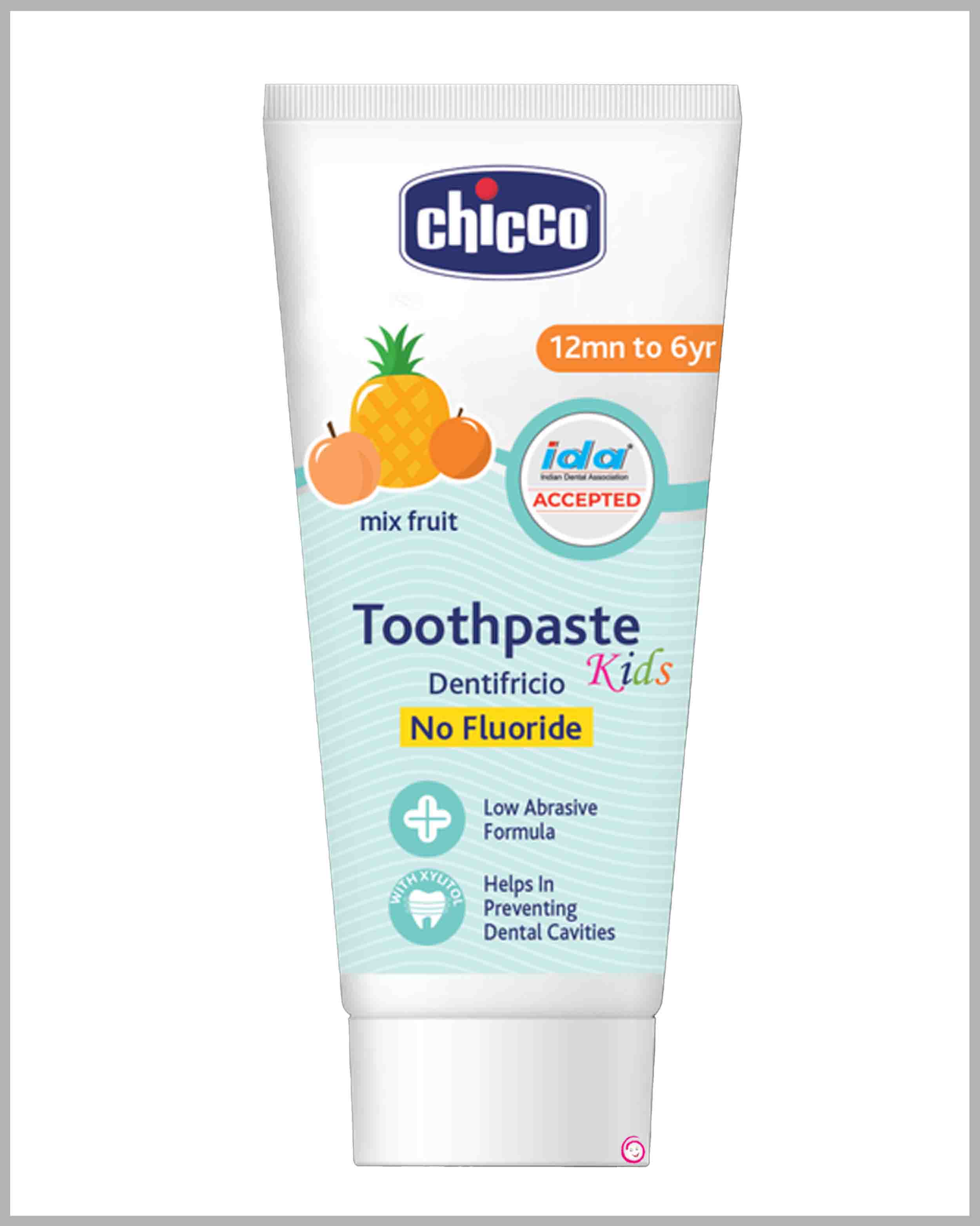 Chicco Toothpaste Mix Fruit Flavor - 1-6Y