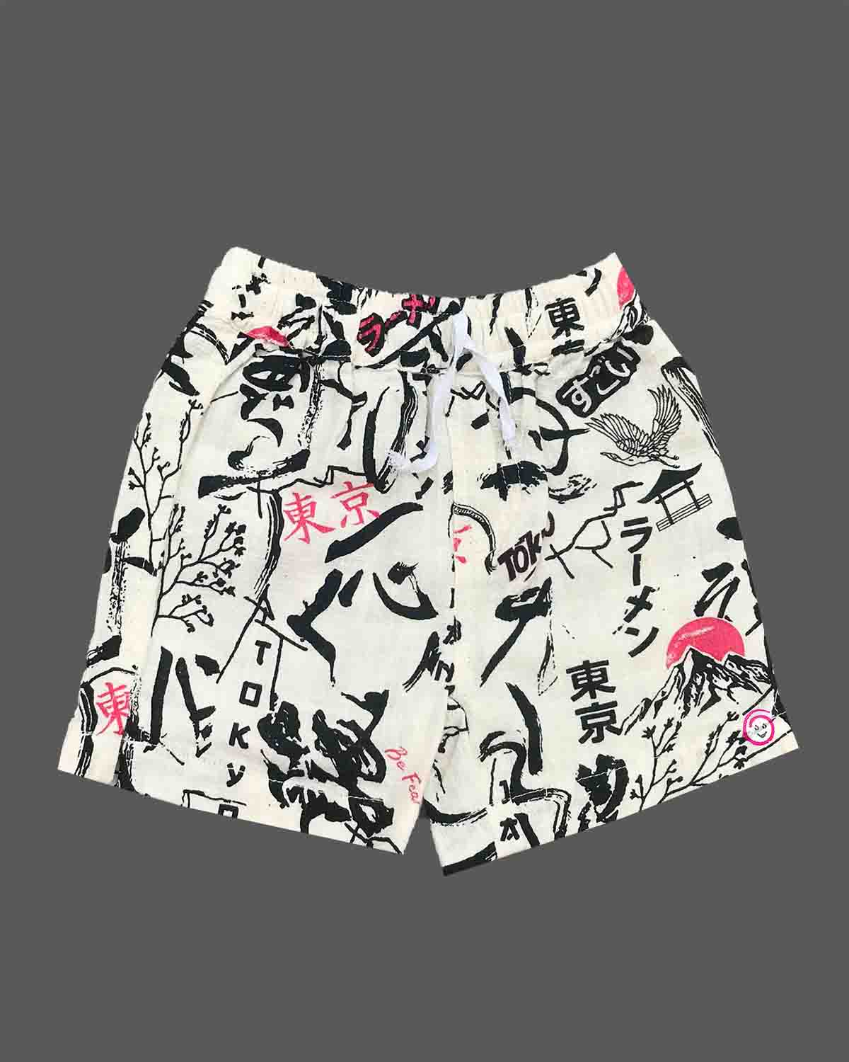 Boy baby printed cotton shirt and shorts set for summer wear