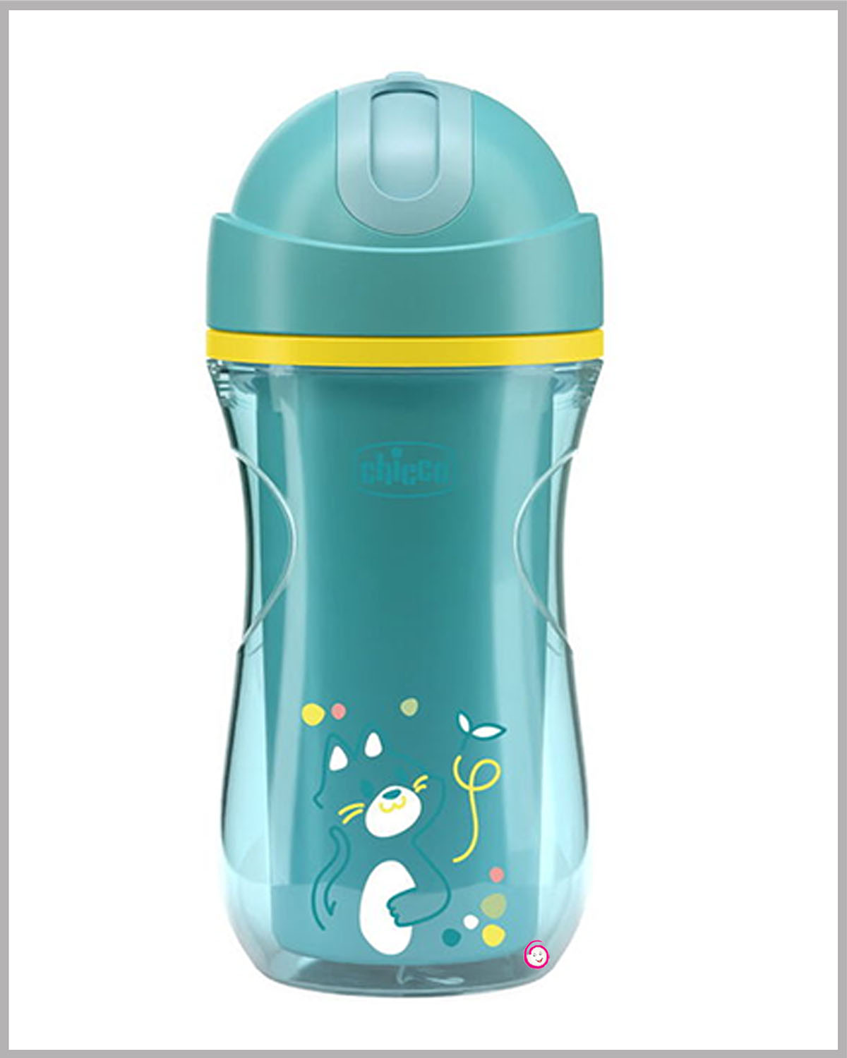 Chicco Insulated Sports Cup- 266ml (14m+) - Sea Green