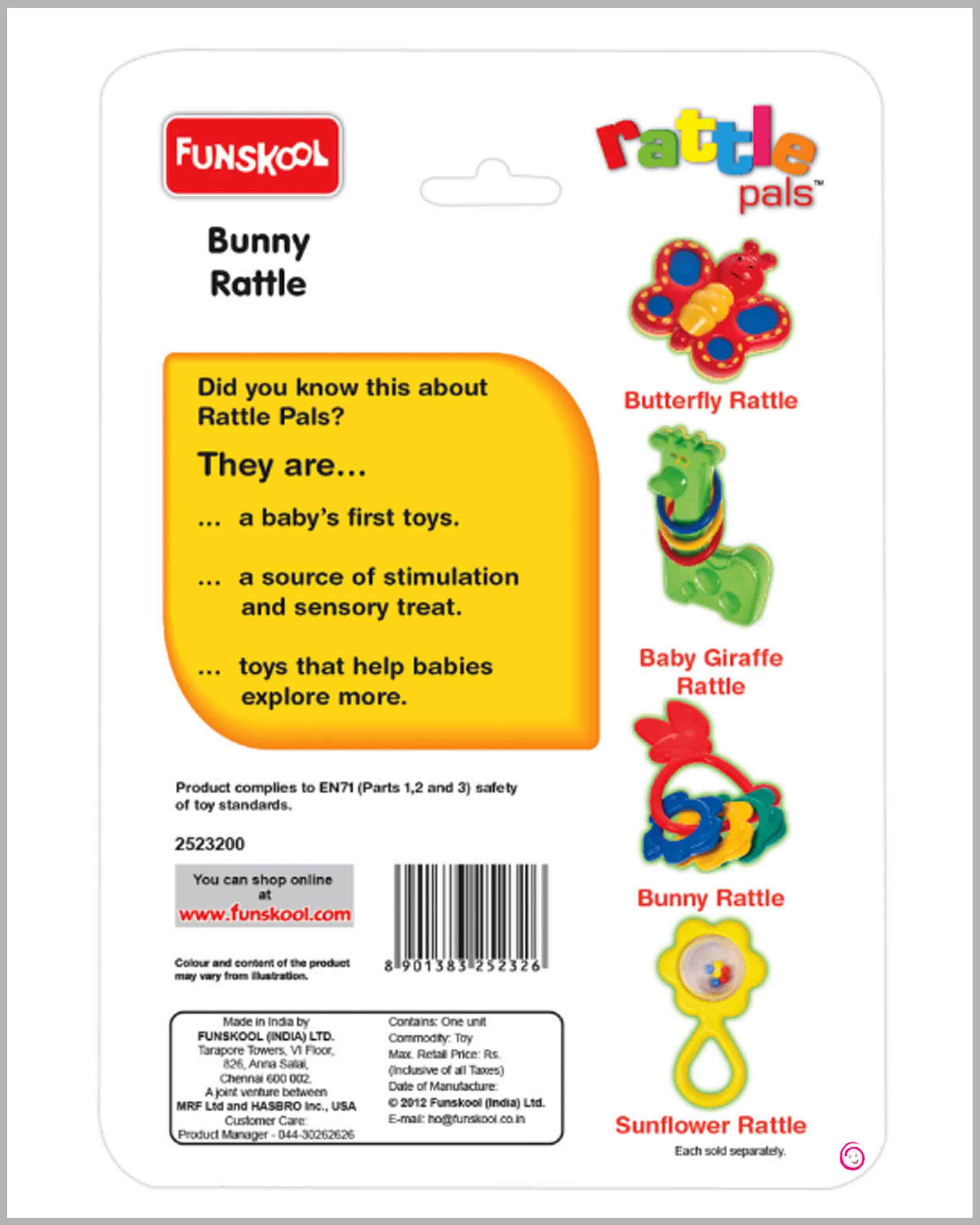 Funskool Sunflower Baby Rattle
