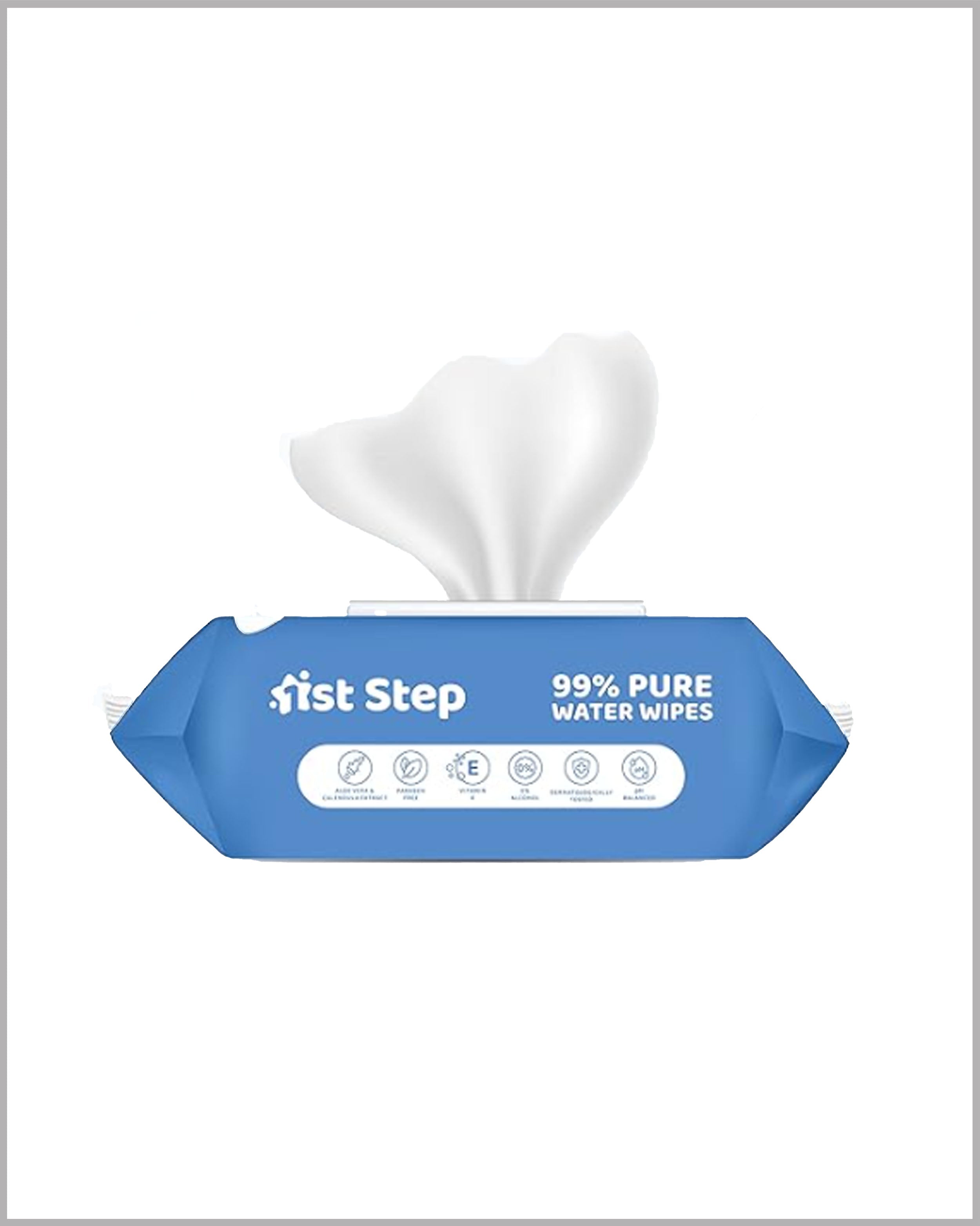 1st Step 99% Pure Water Baby Wipes With Lid