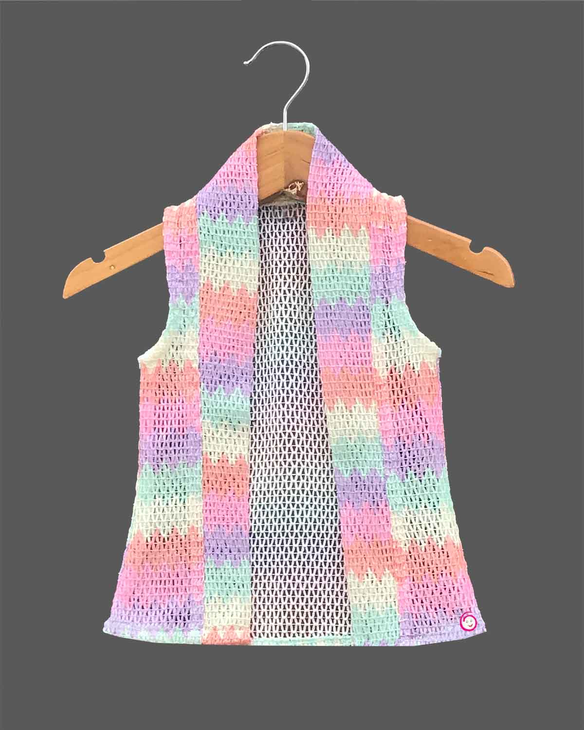 Girls western stylish midi with overcoat - Cream