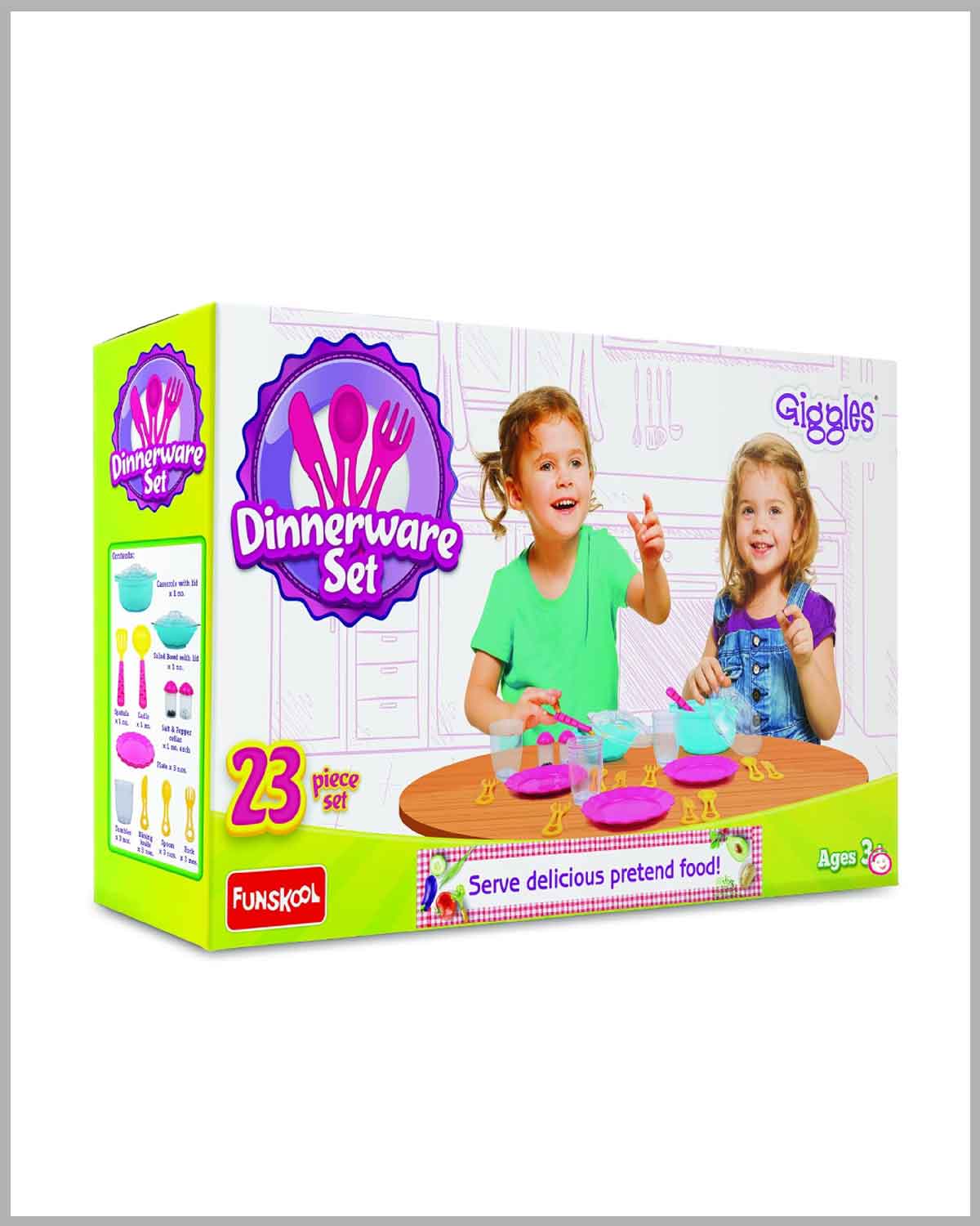 Funskool Giggles Dinnerware Set