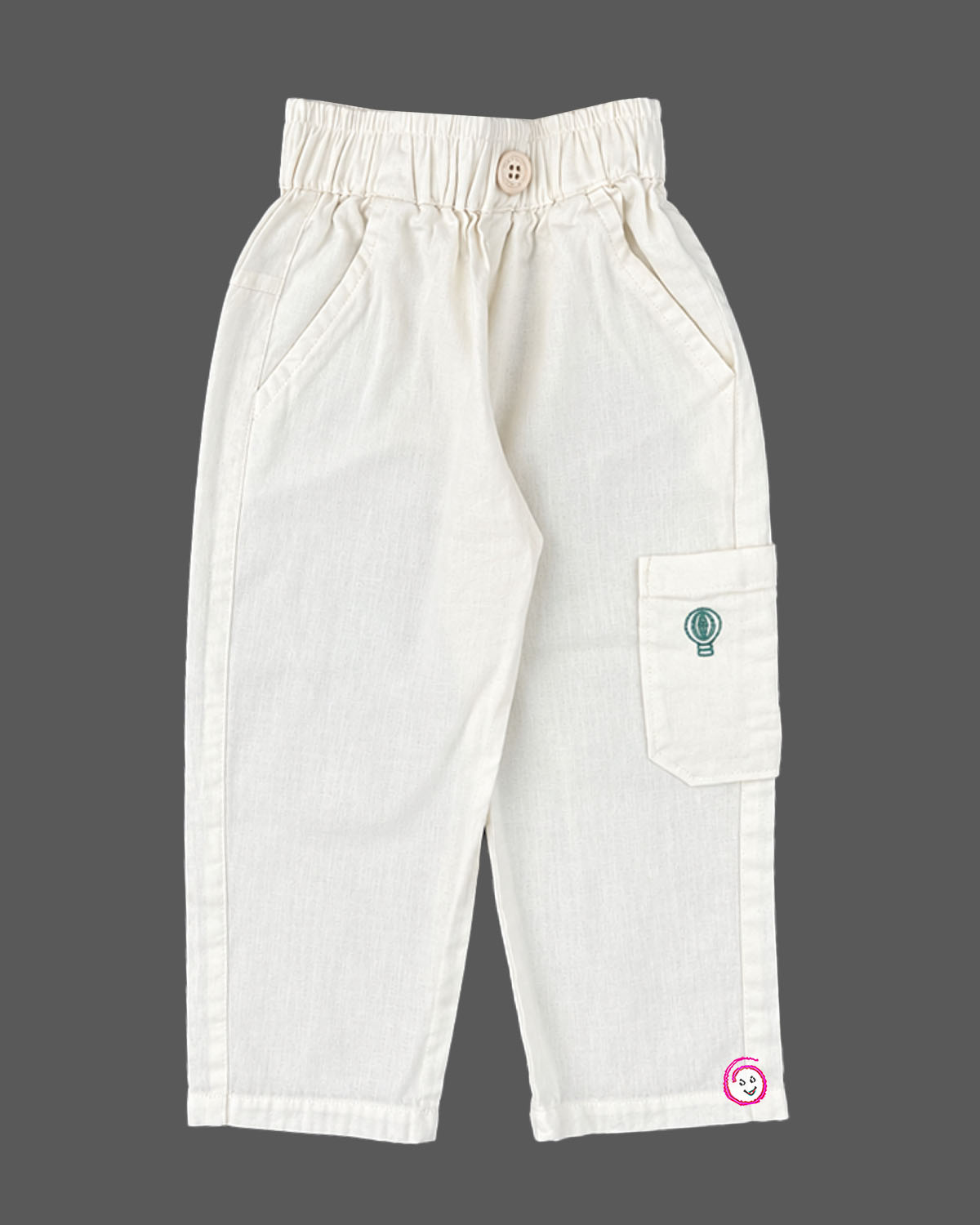 shirt and pant set for boys featuring button-down collar and cargo pockets