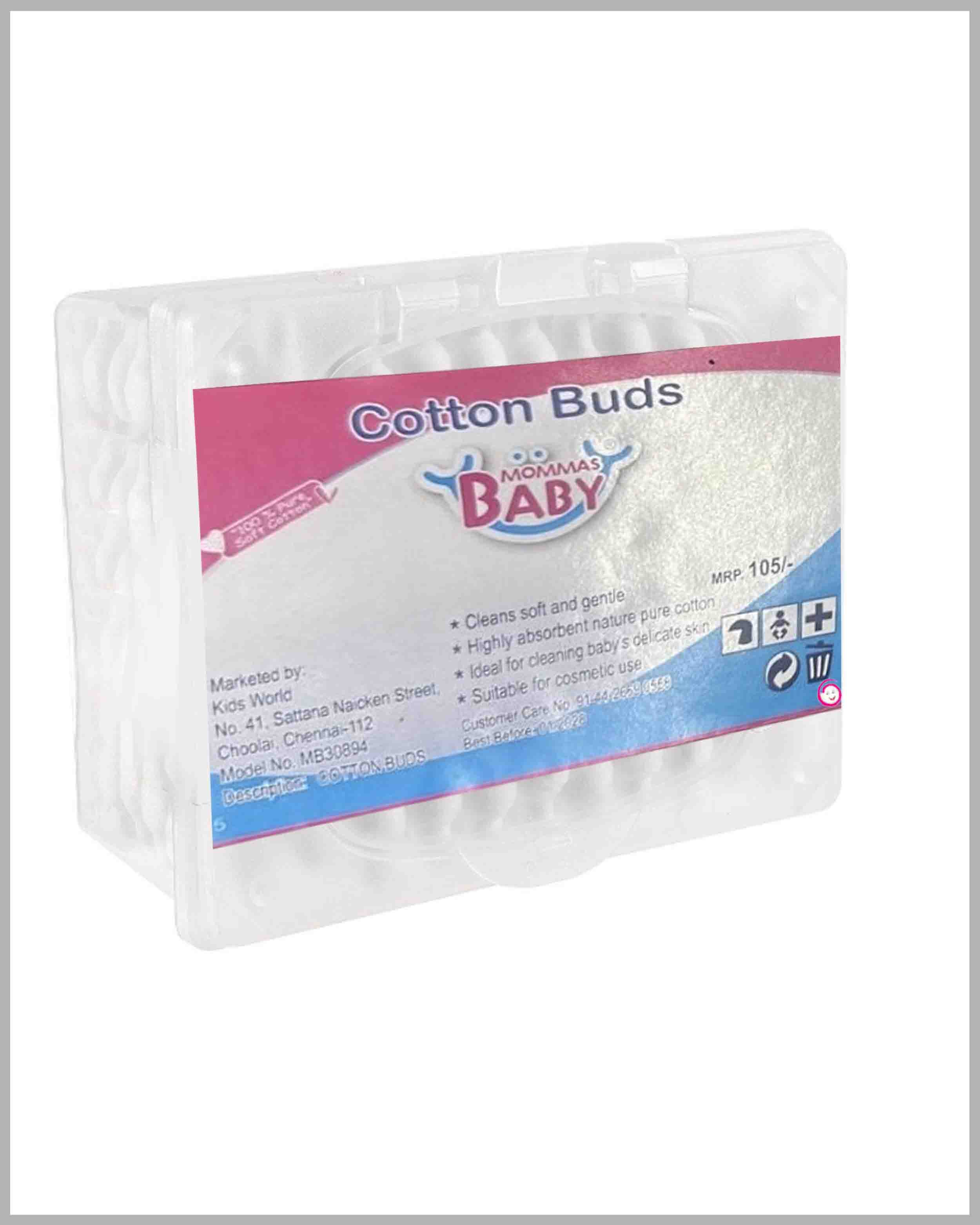 Mommas Baby Cotton Buds Box