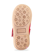 Girls bow applique with Velcro closure - Red