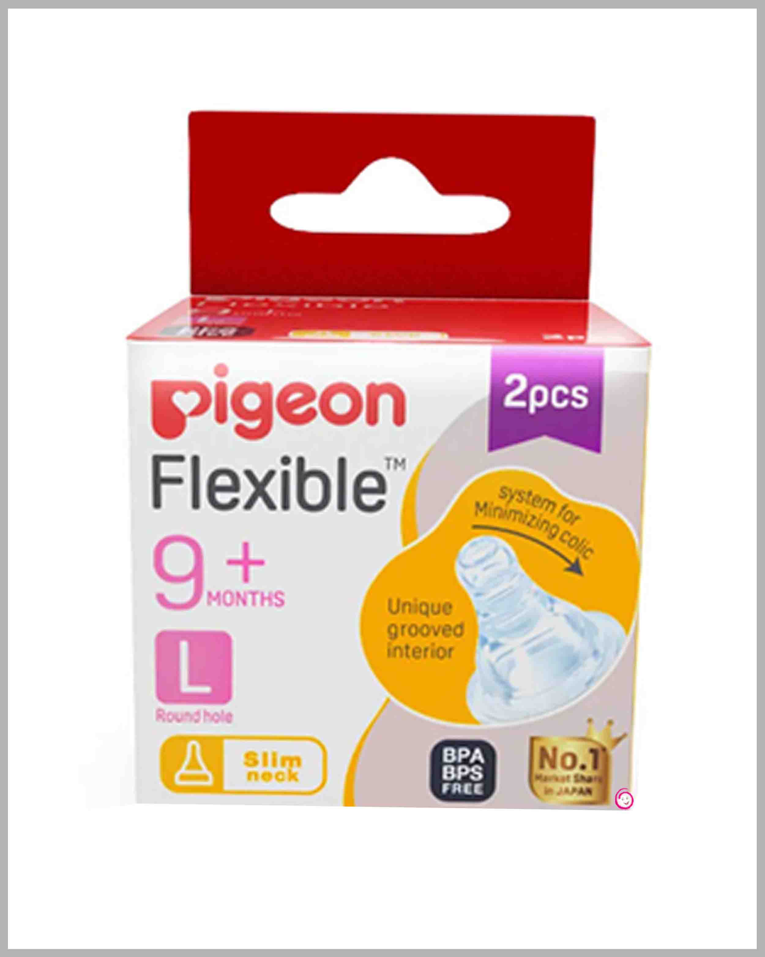Pigeon Flexible Nipple L 9m+