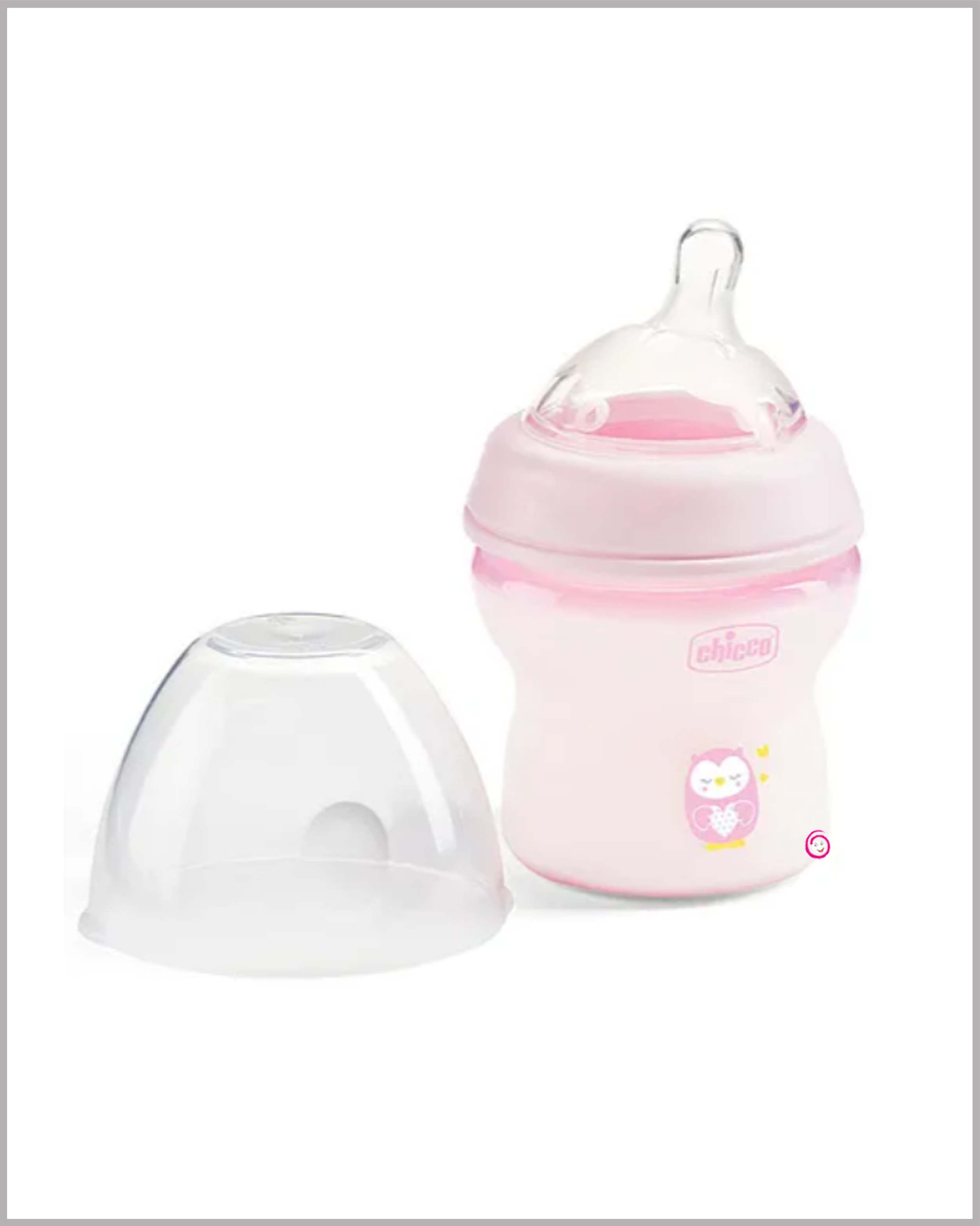 Chicco natural feeding bottle (0M)+ Pink (150ml)
