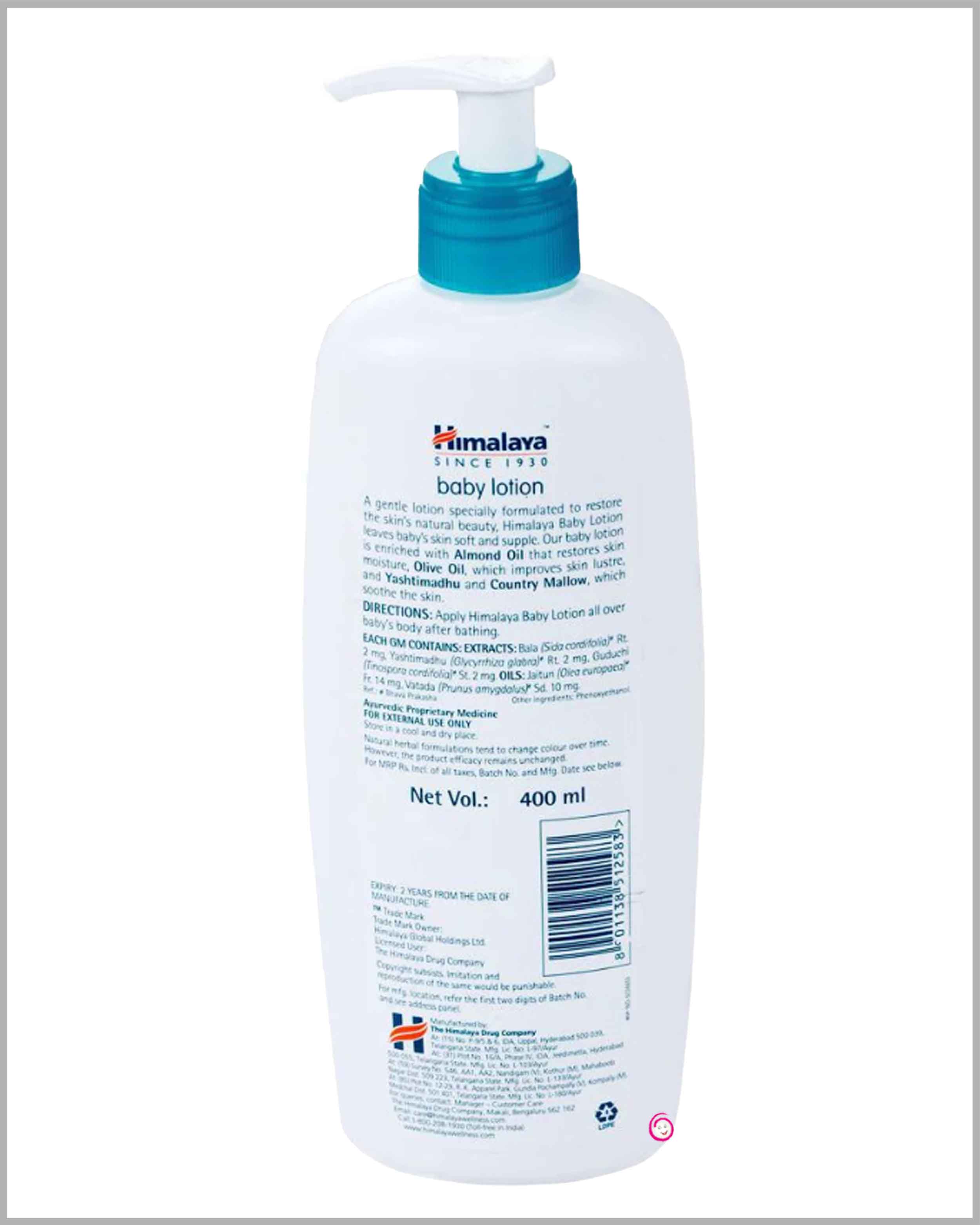 Himalaya 400ml baby lotion