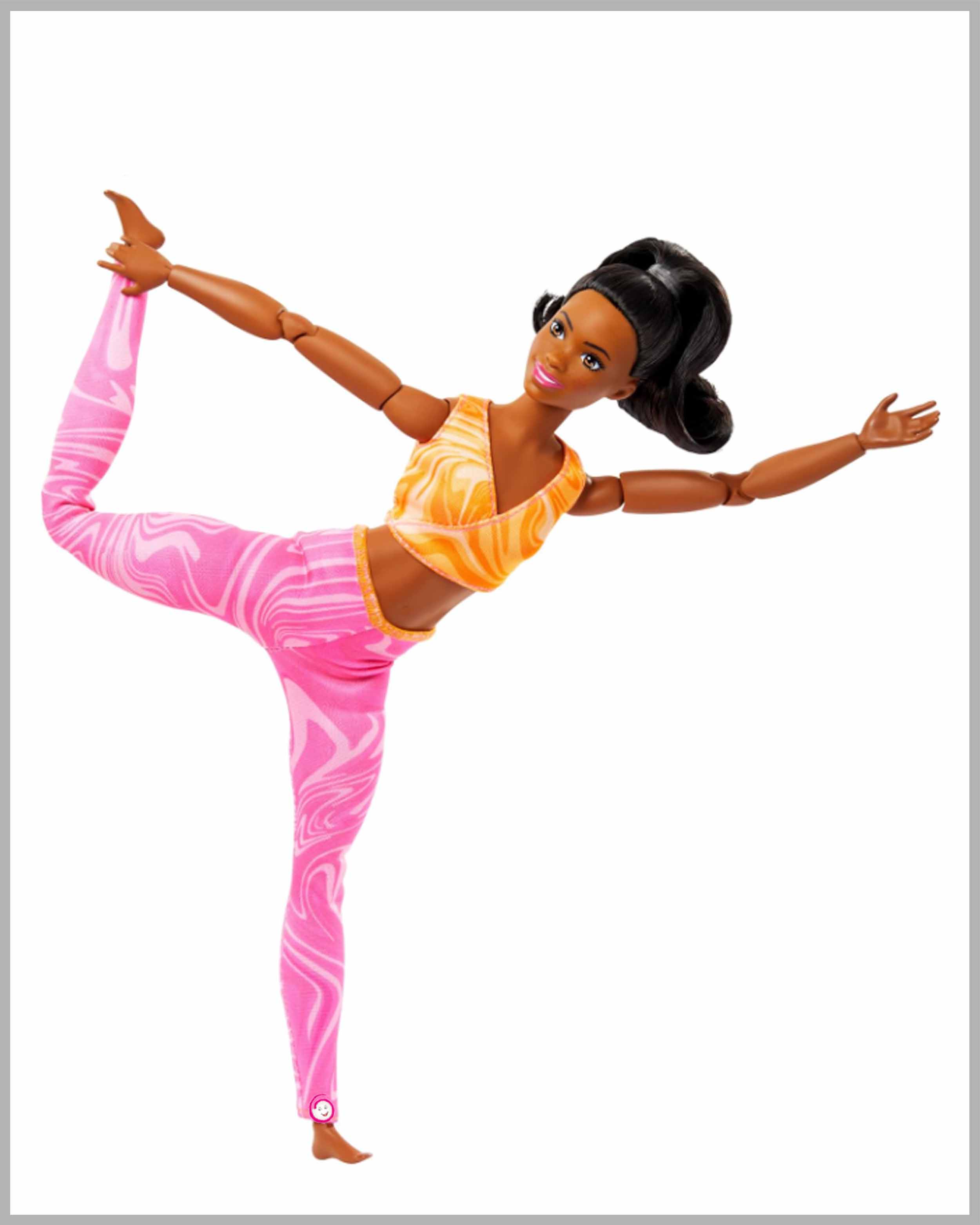 Barbie Made to Move Fashion Doll with Black Hair