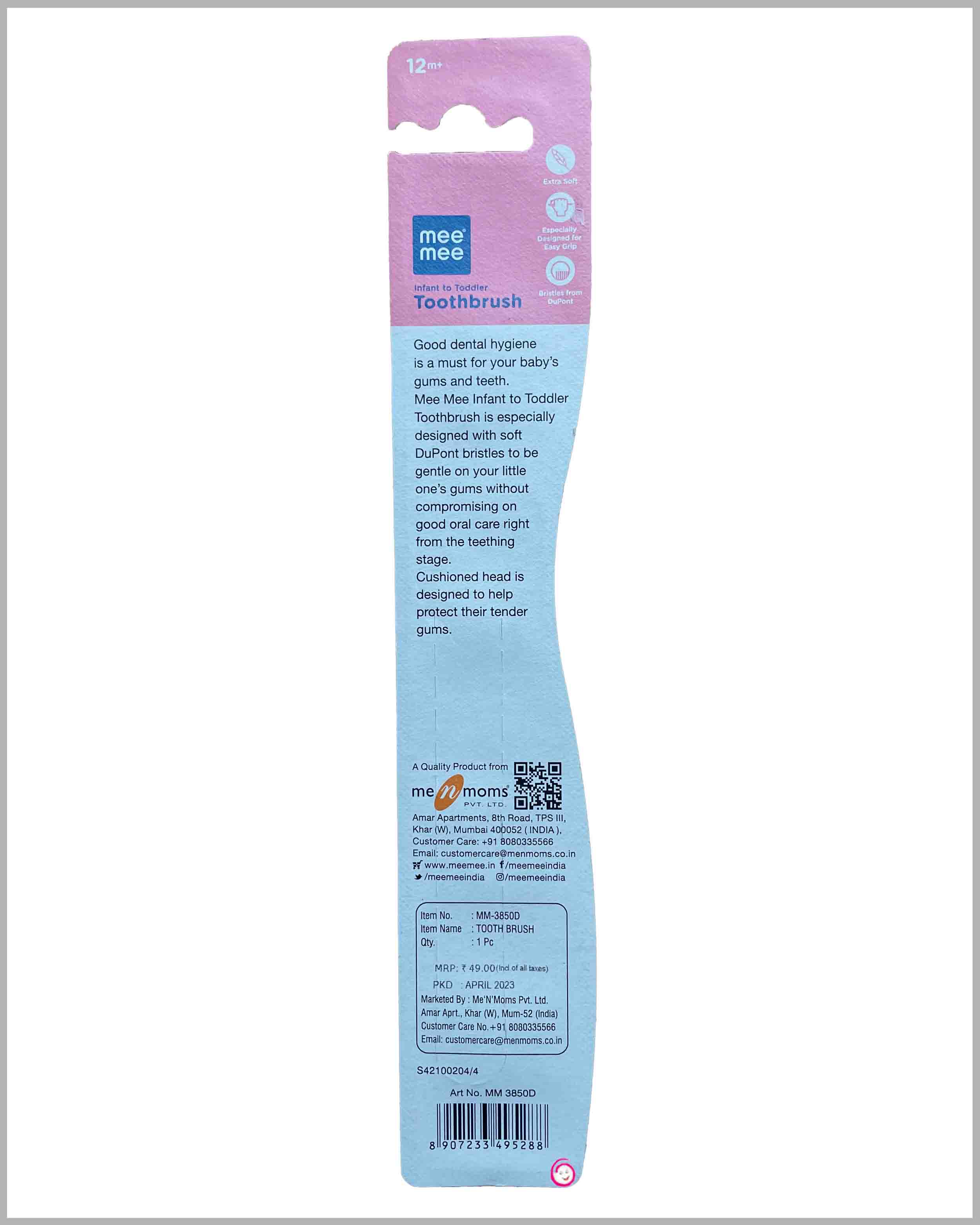 Mee Mee Soft Bristle Kids Toothbrush - Green