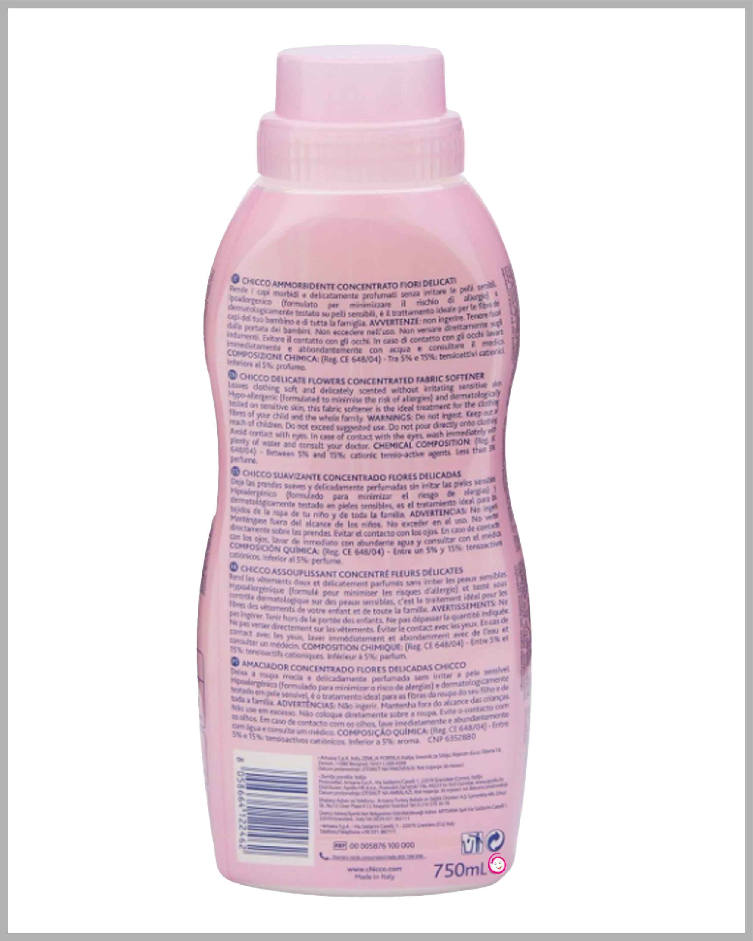 Chicco Concentrated Laundry Softener Delicate Flowers - 750ml