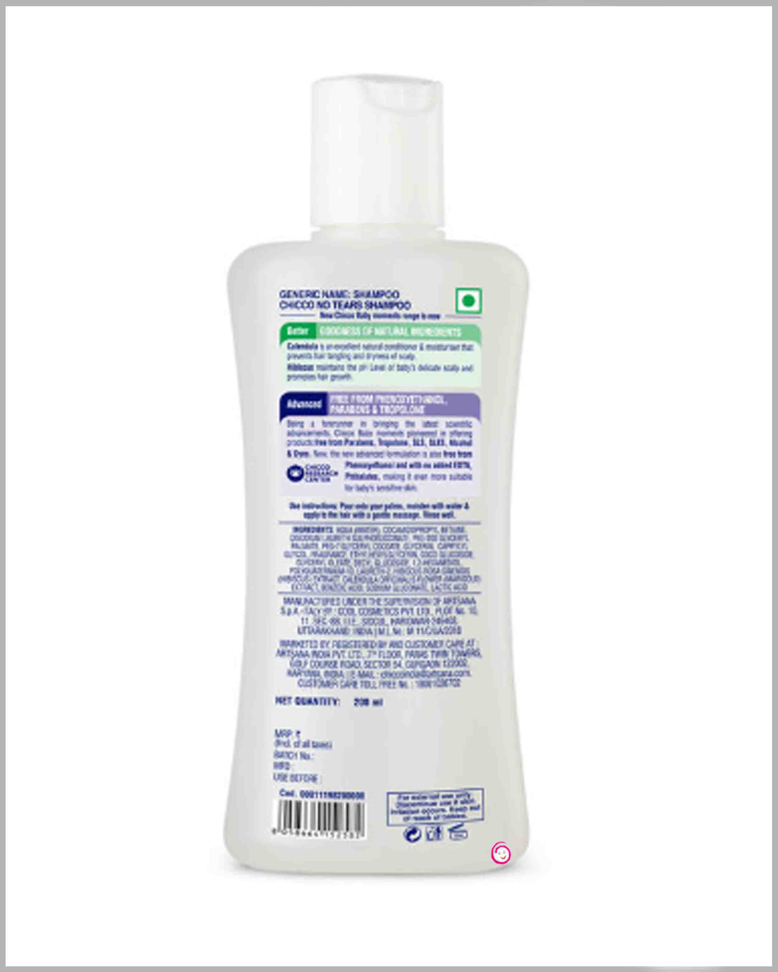 Chicco Baby Moments No Tears Shampoo - 200 ml