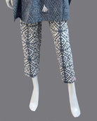 Maternity overall floral printed butterfly sleeve top & pant set - Ariel Blue