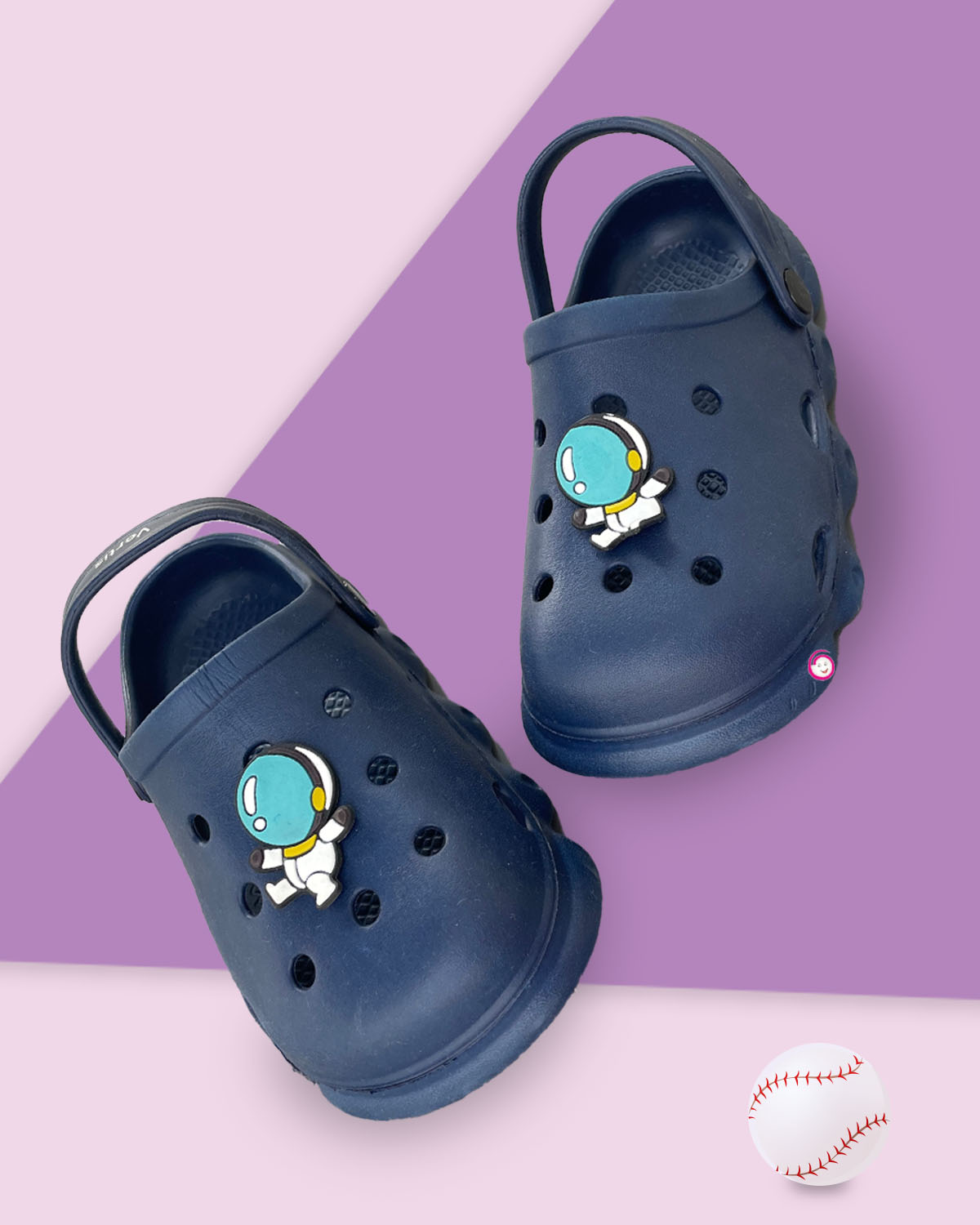 Kids applique casual clog - Navy Blue