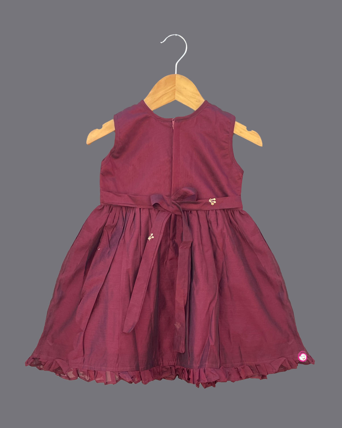 Girls Beautiful One Peacock Embroidery Frock