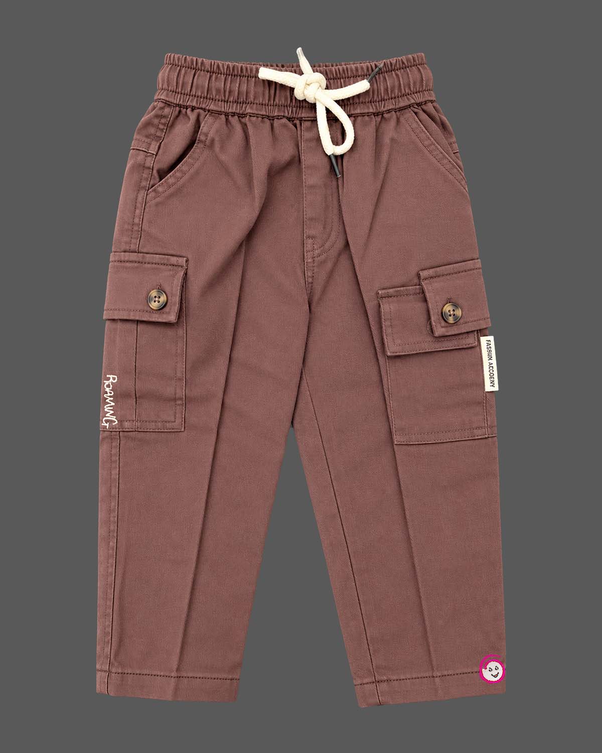 Checkered button down shirt and pant styled as kids western wear with utility flap pockets.