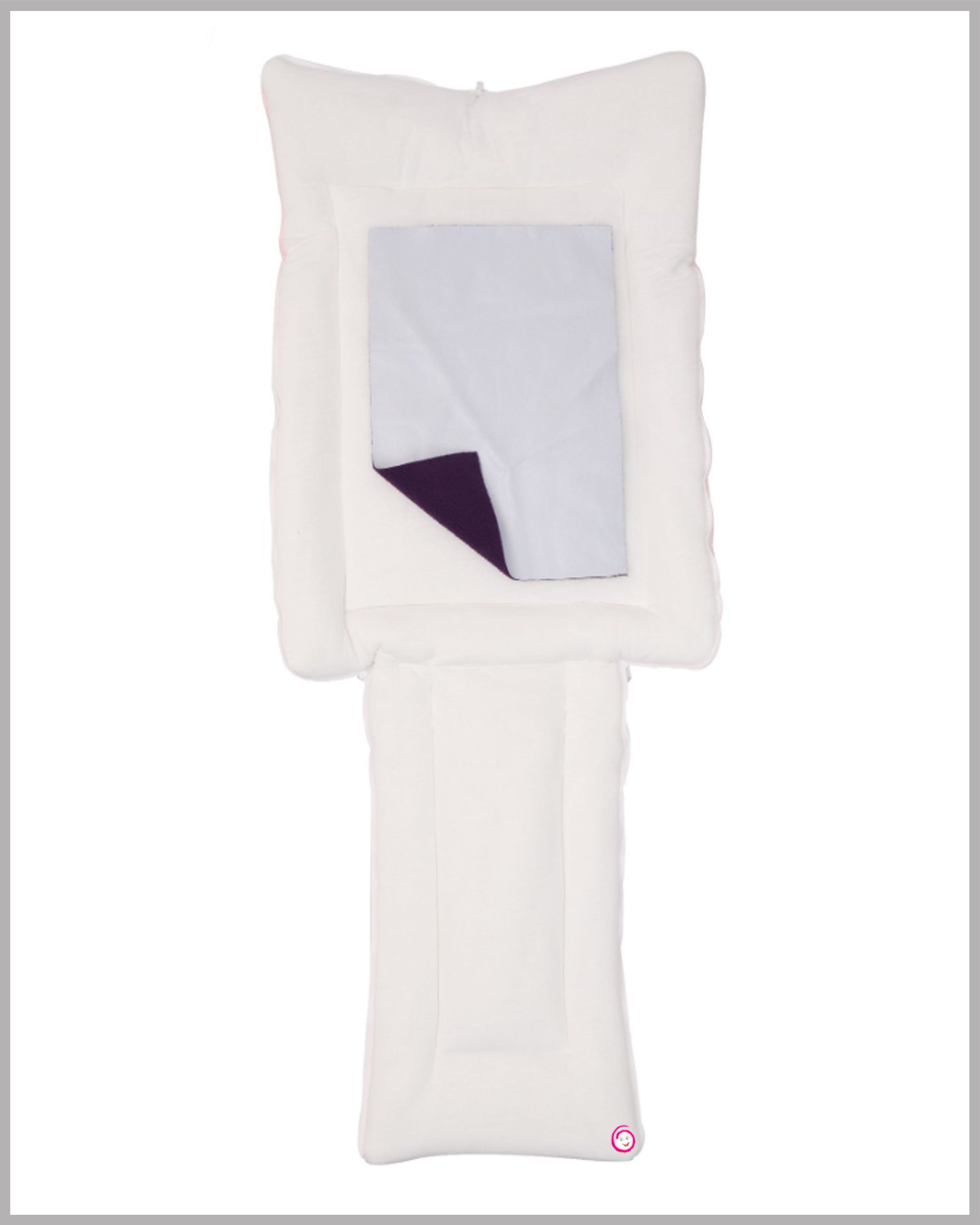 Quick Dry Baby Kangaroo Wrapper Printed Carry Bed - Baby Pink