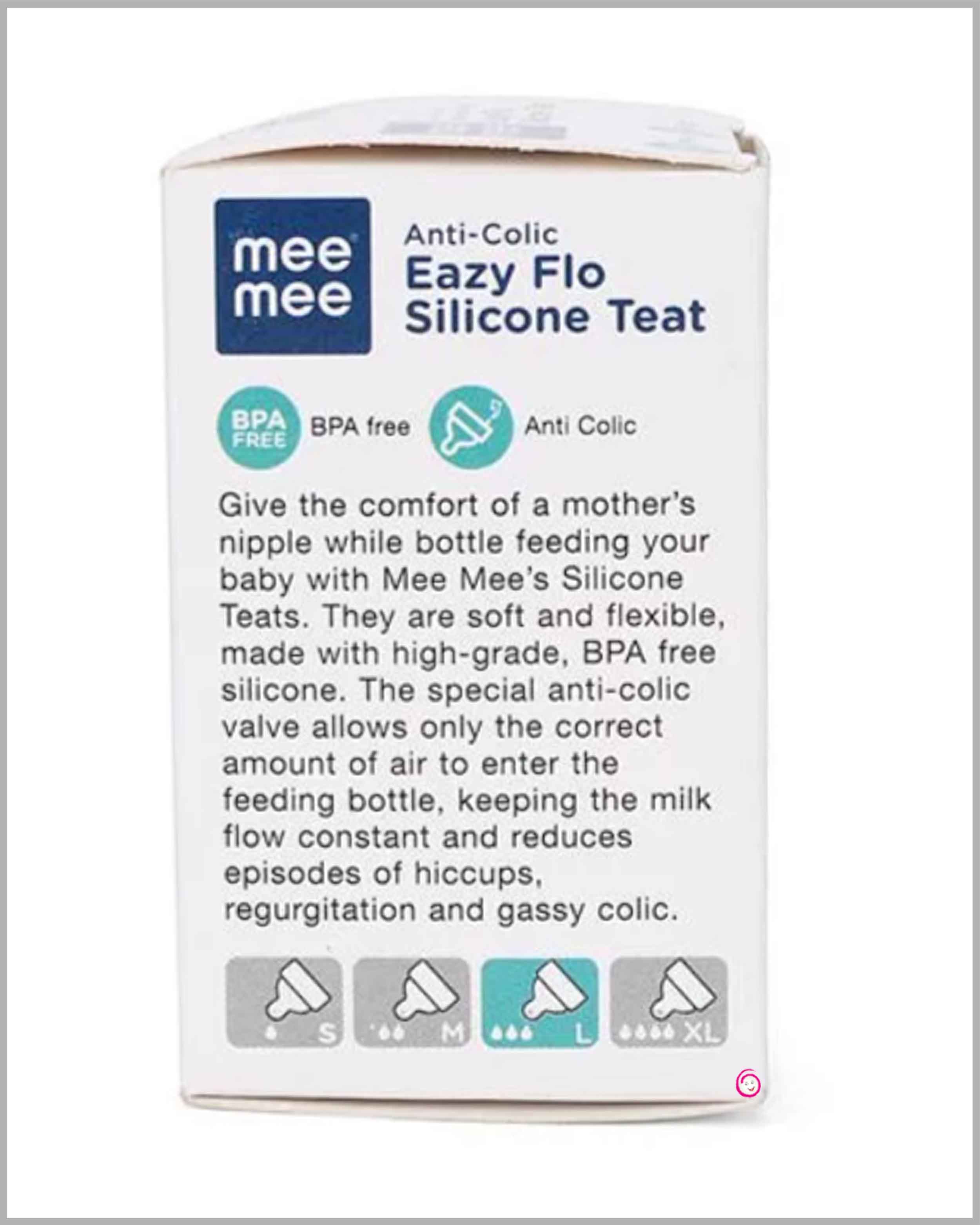 Mee Mee Eazy Flo Silicone Teat Large Flow (3M+)