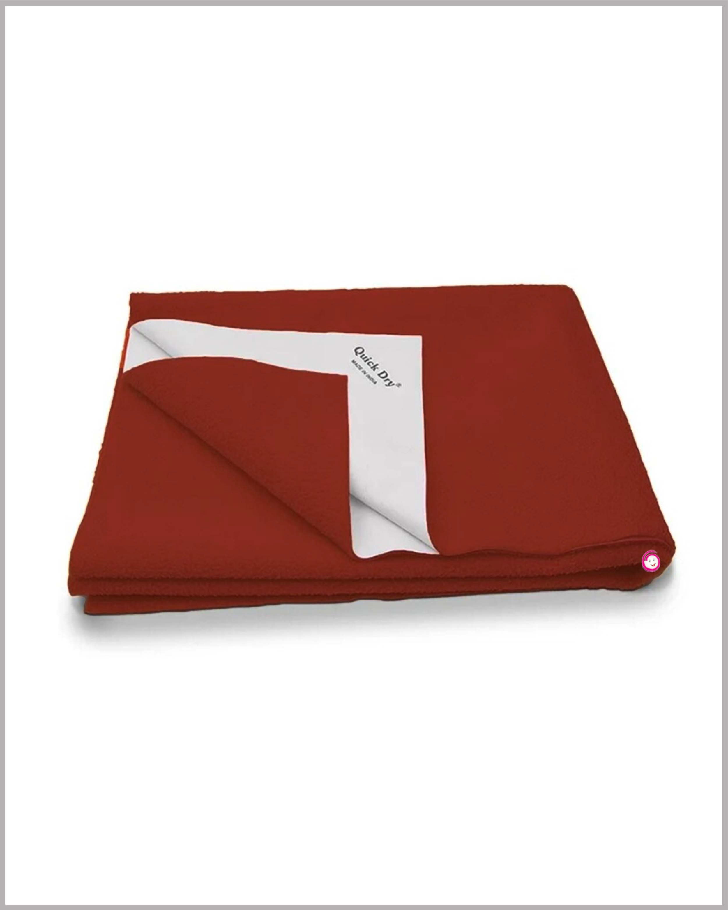 Quick Dry Sheet for Baby Bed Protector Waterproof Dry Sheet Reusable - Burgundy(Small)