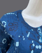 Maternity floral printed top- Navy Blue