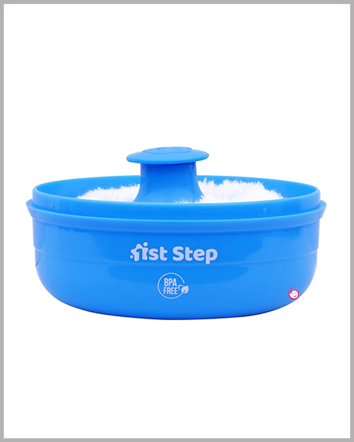 1st Step Powder Box With Refillable Powder Puff - Blue