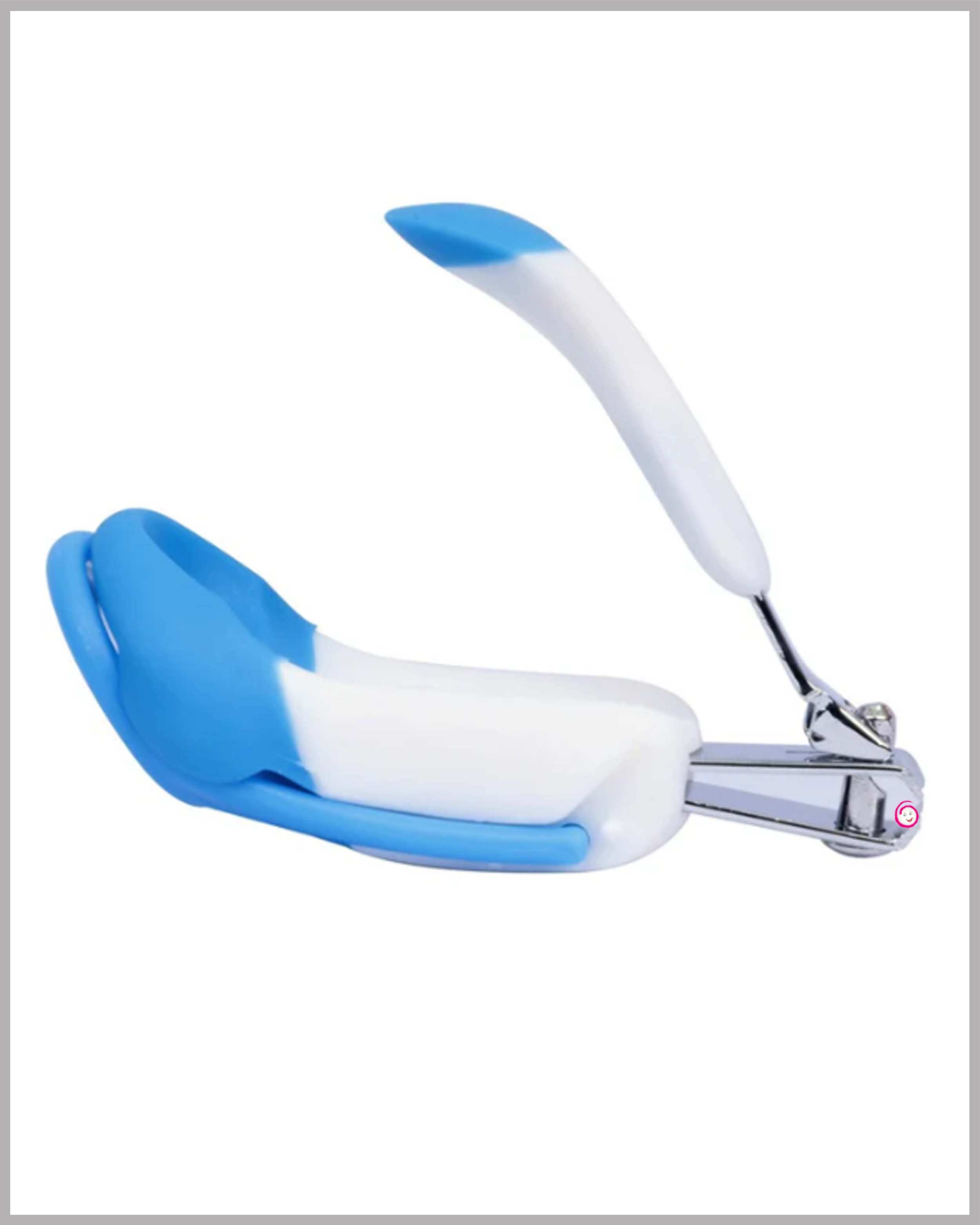 1st Step Easy Grip Baby Nail Clipper With Magnifying Glass - Blue