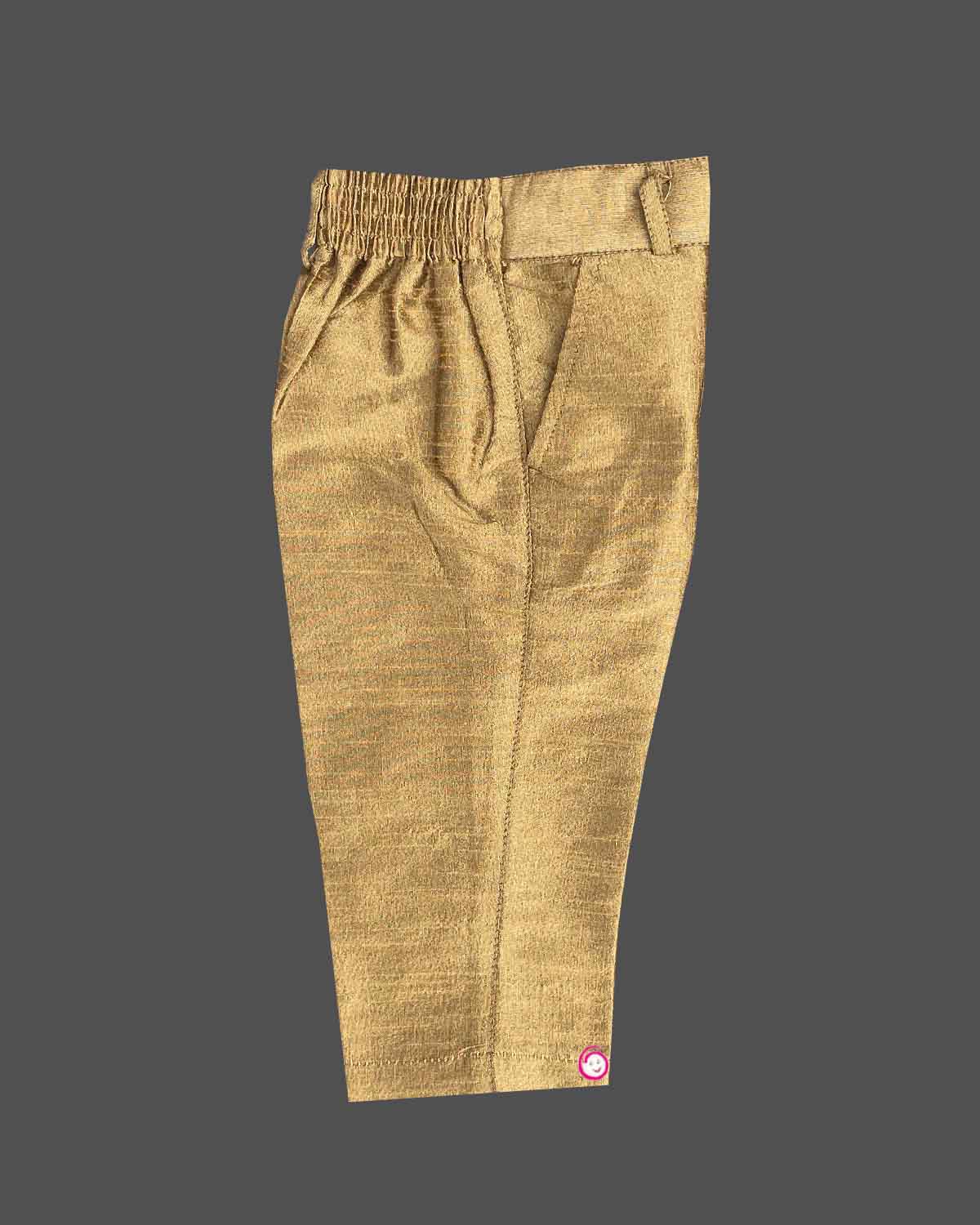 Boys full printed sherwani set - Green