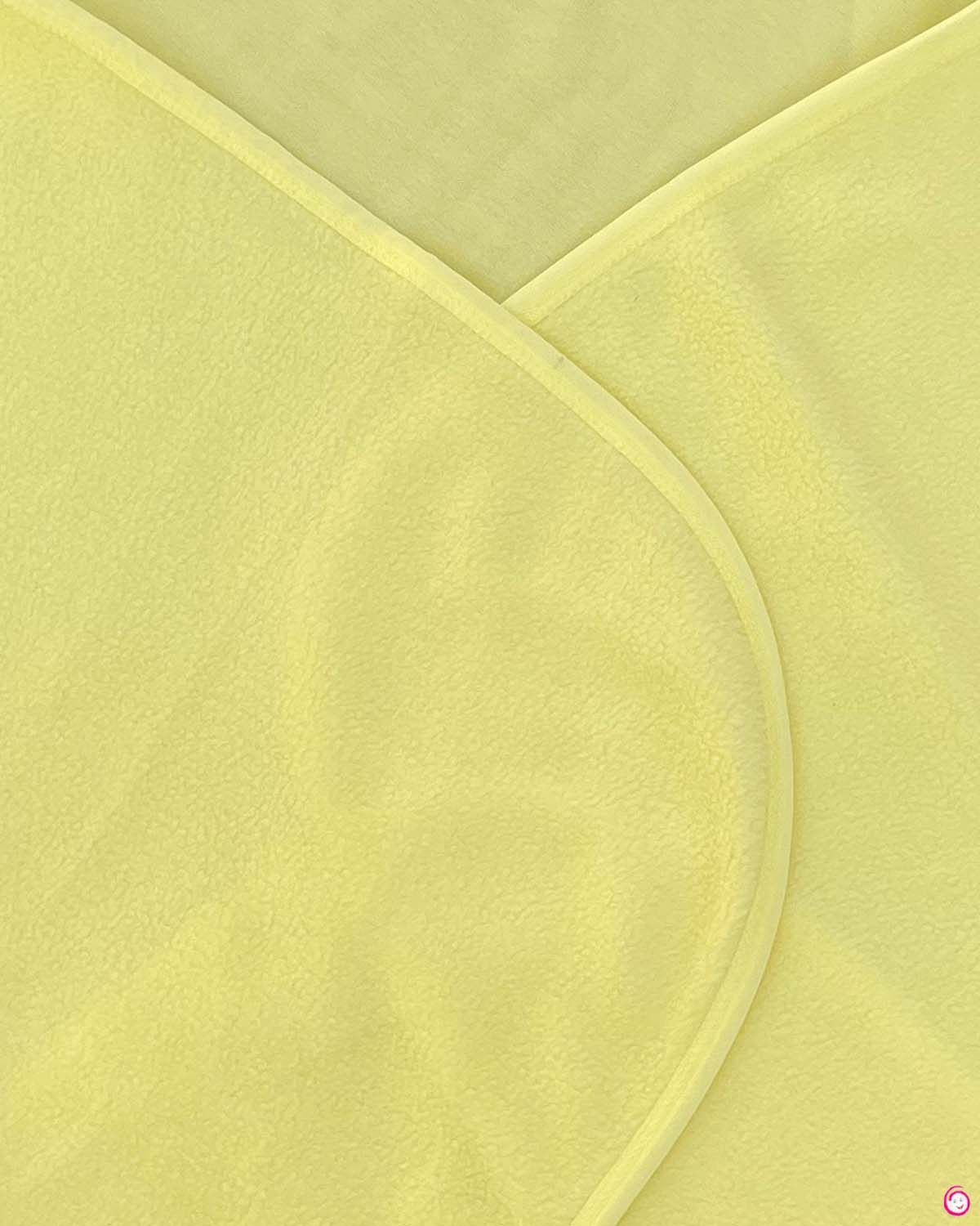 Kids Dolphin Printed Hooded Towel - Light Yellow