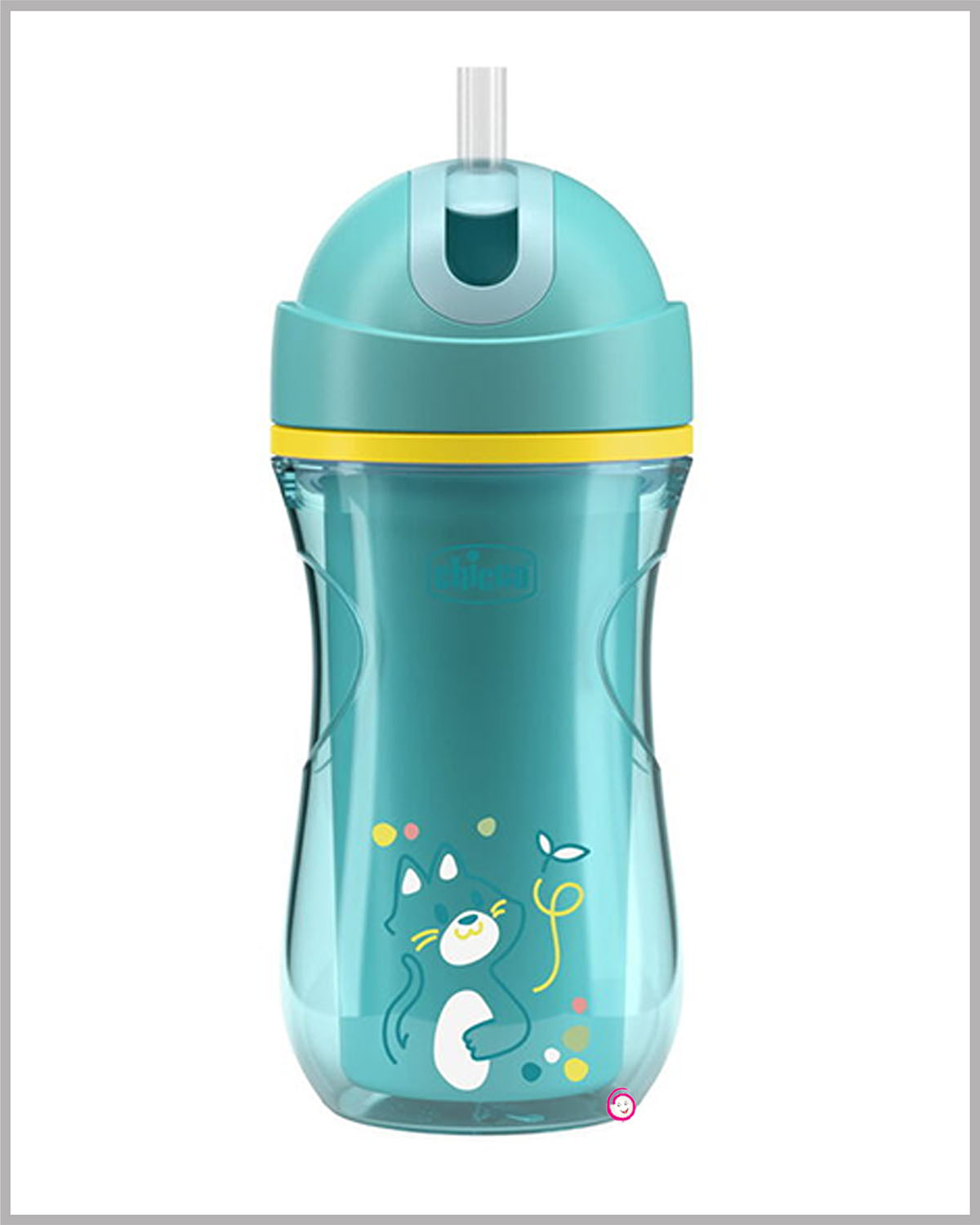 Chicco Insulated Sports Cup- 266ml (14m+) - Sea Green