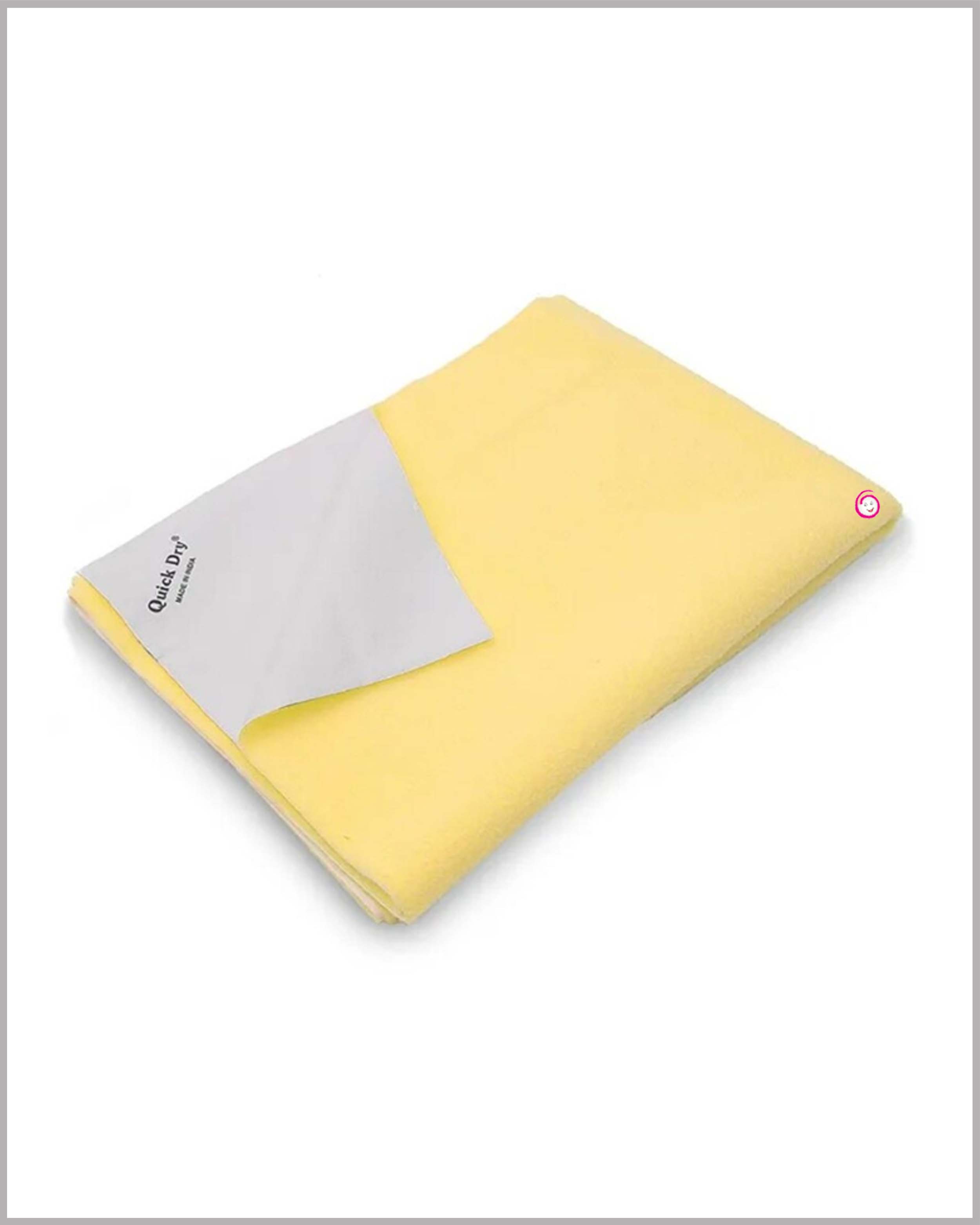 Quick Dry Sheet for Baby Bed Protector Waterproof Dry Sheet Reusable - Light Yellow(Small)