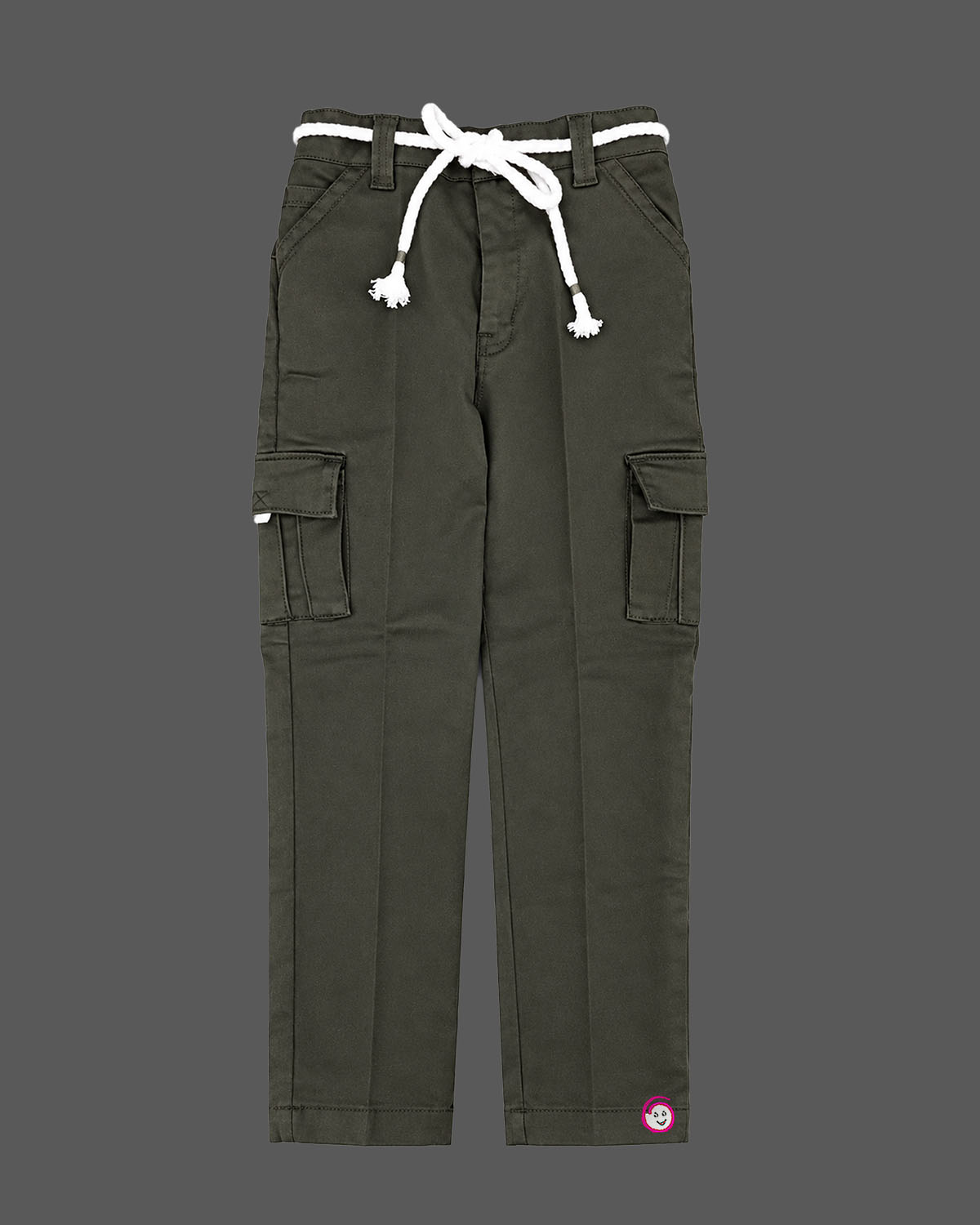 Structured corduroy shirt and cargo pant set for baby party wear dress with utility pockets