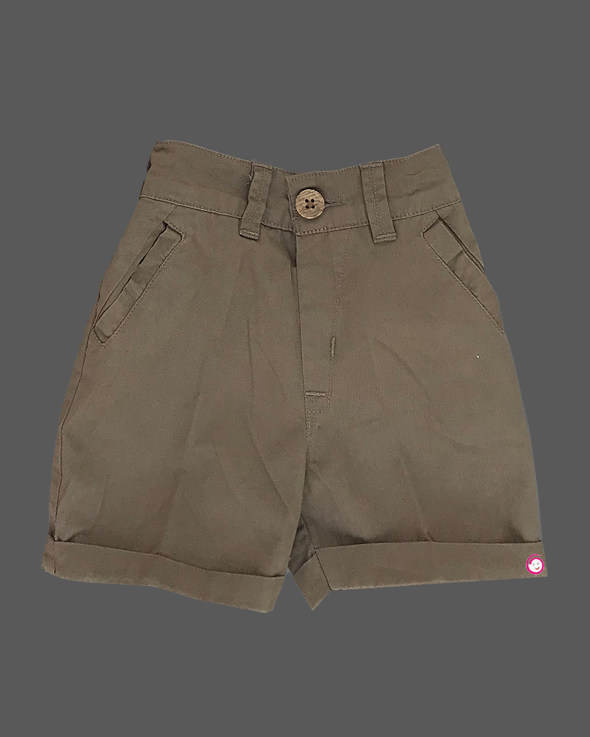 Boys half sleeve printed shirt with shorts - Peach