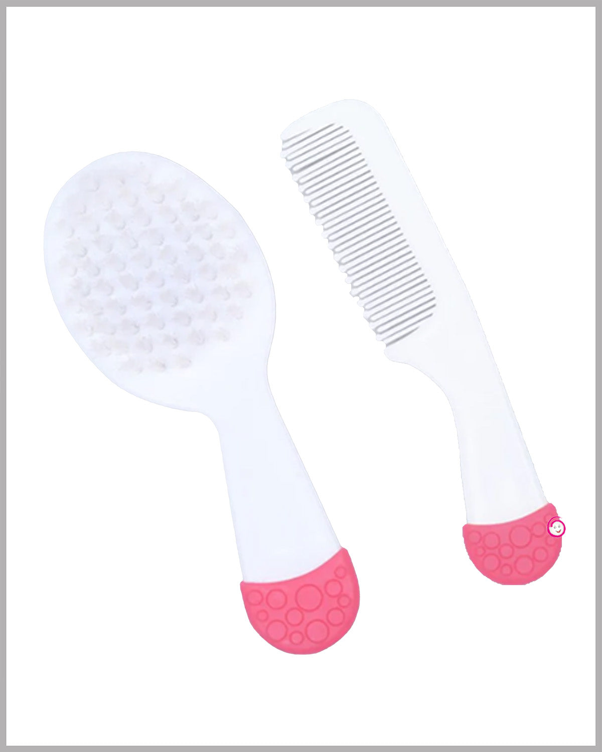 1st step Brush And Comb Set - Pink