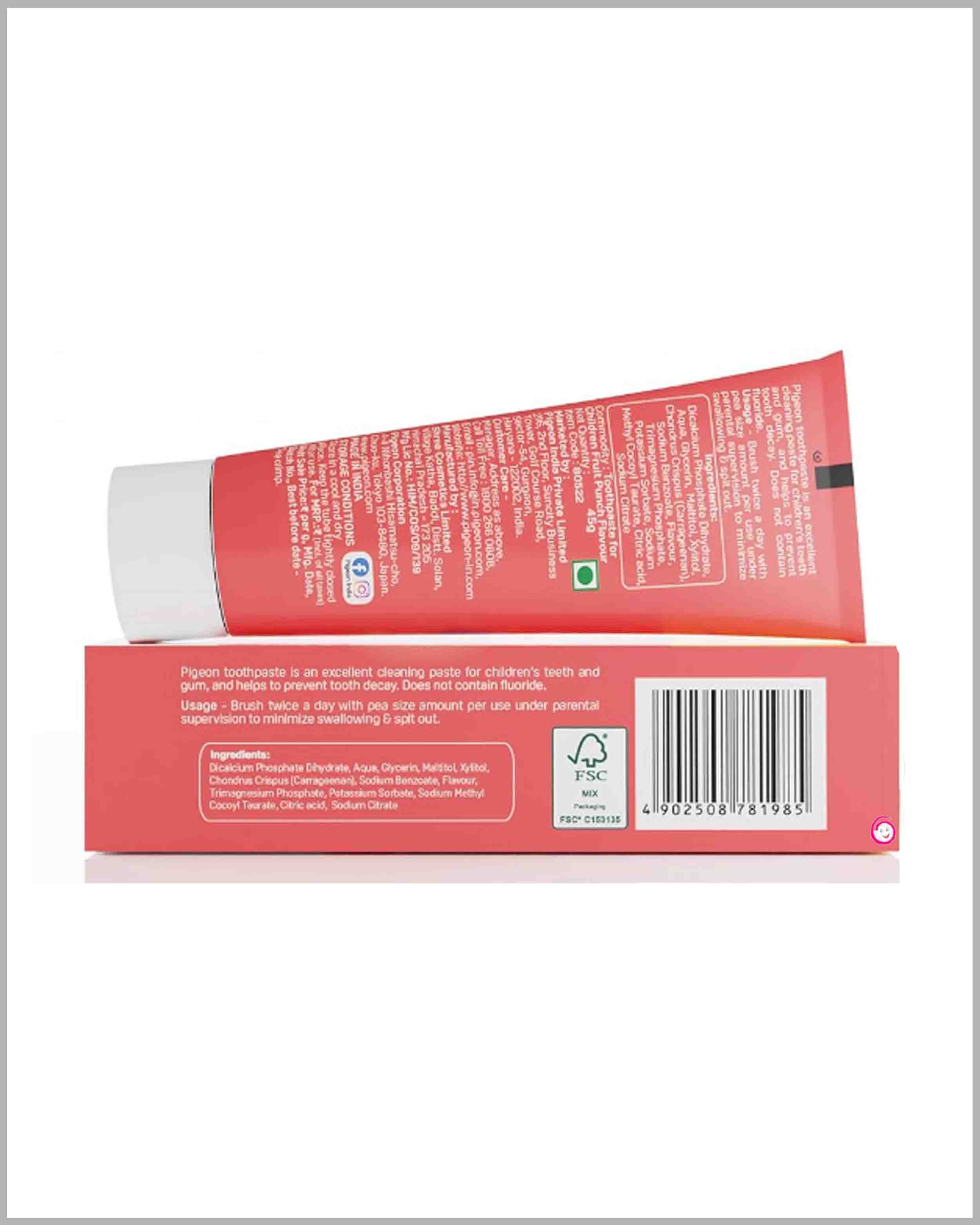 Pigeon Children Toothpaste Fruit Punch Flavor - 45g