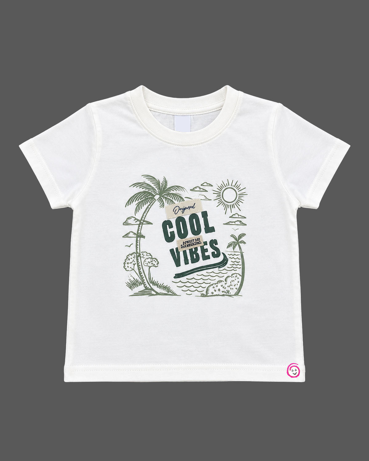 Kids leaf print button-down shirt and cargo shorts forming an indo western dress for boys