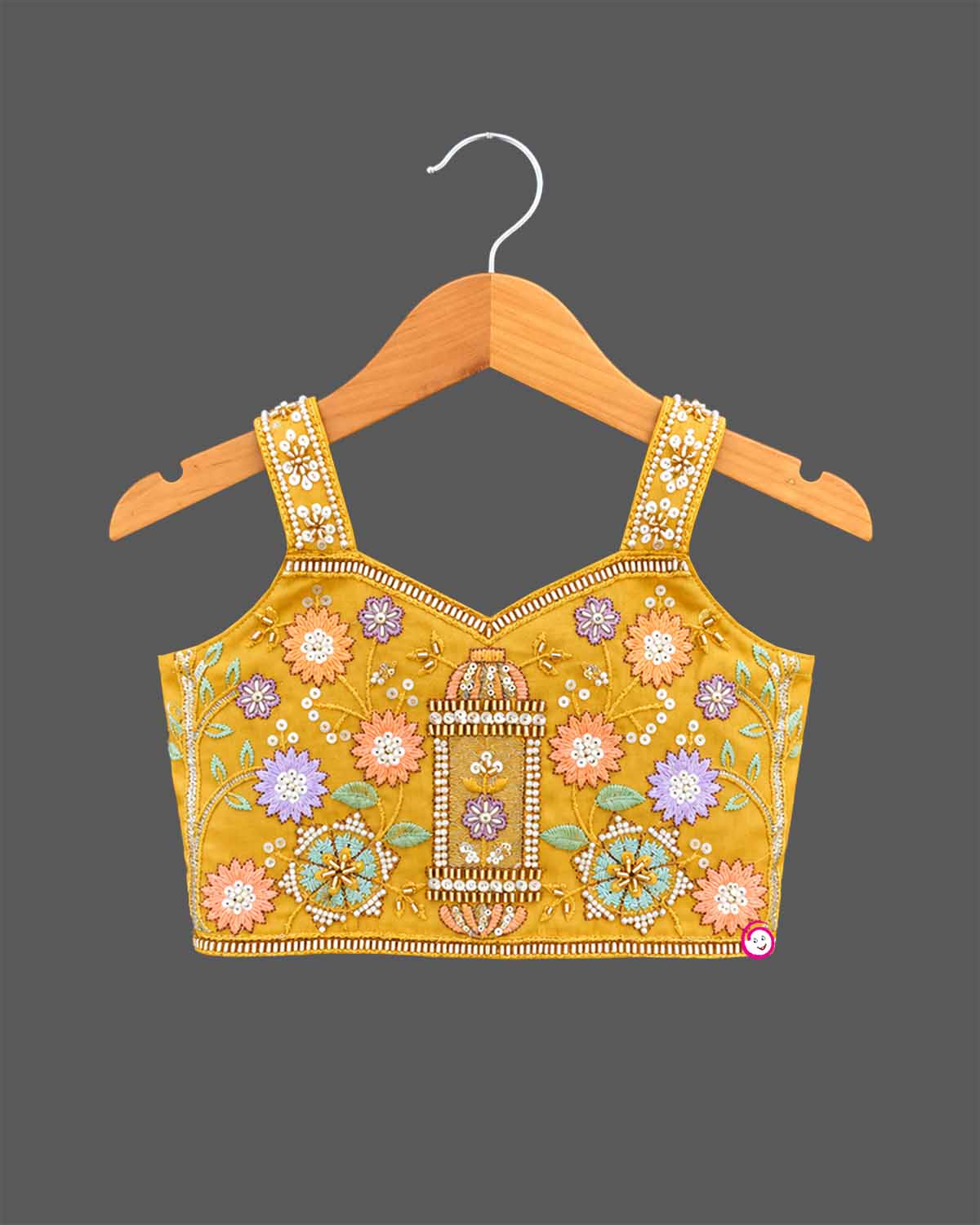 Toddler girls embroidered lehenga choli traditional ethnic wear for festive occasions