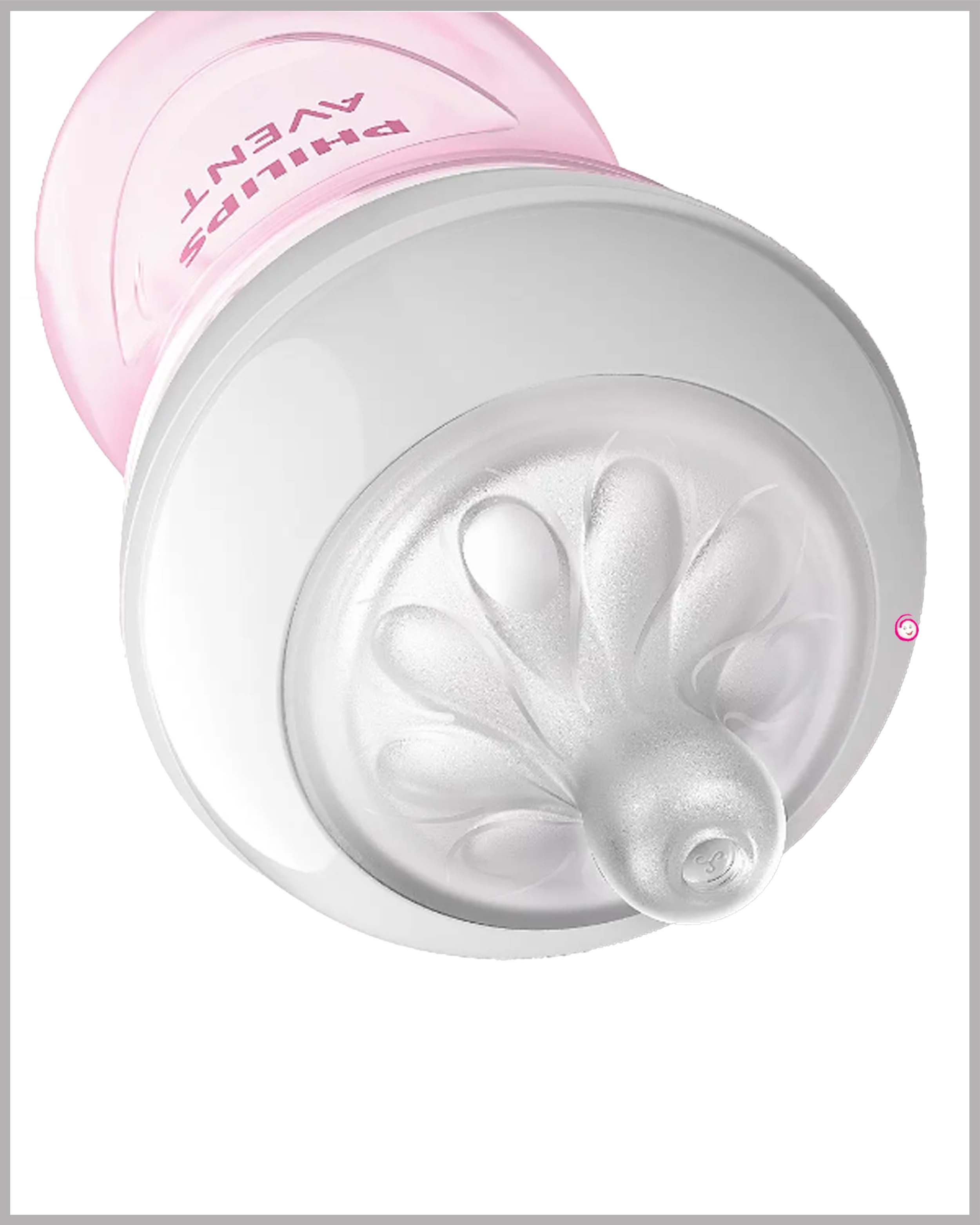 Avent Natural Response Feeding Bottle - Pink