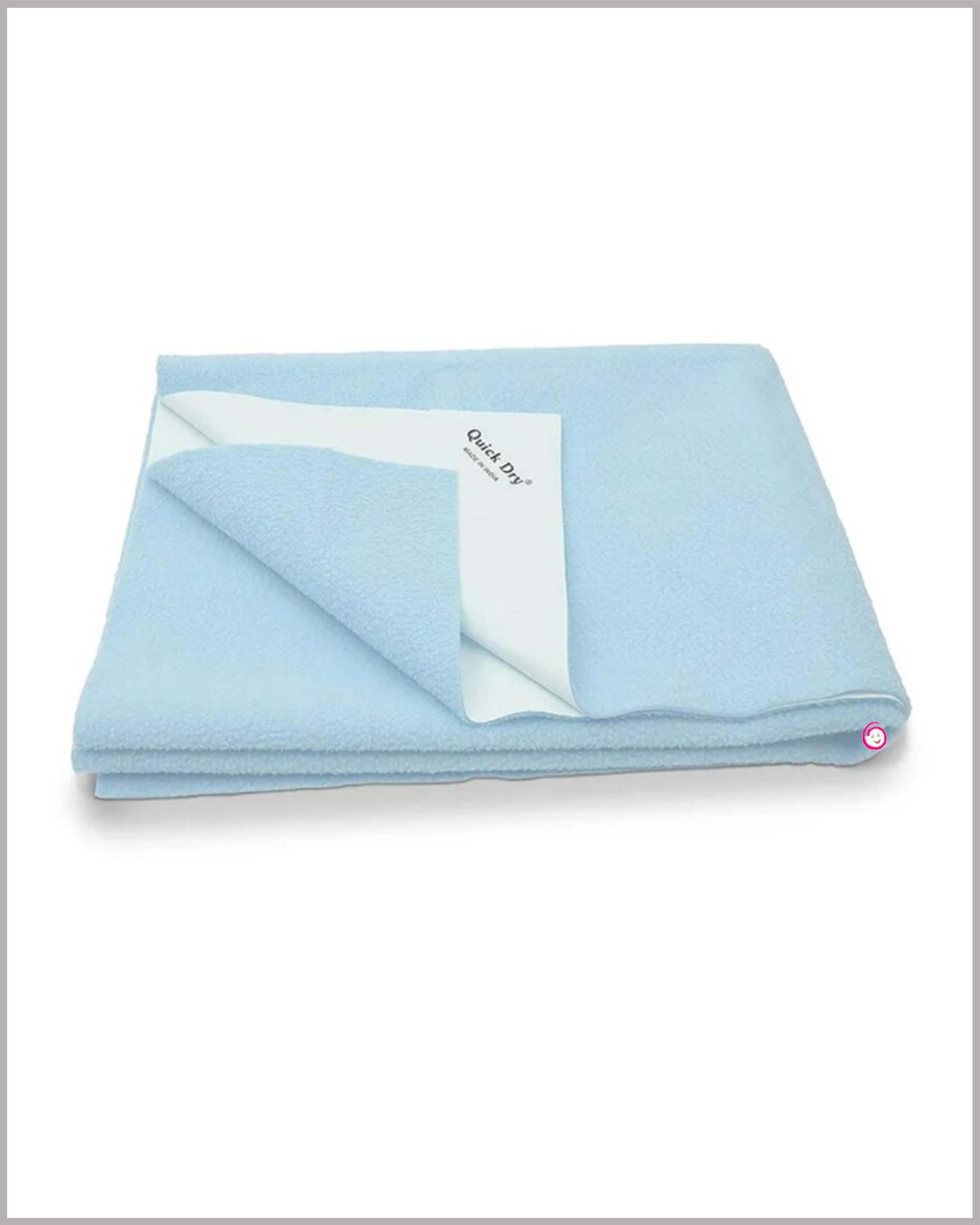 Quick Dry Sheet for Baby Bed Protector Waterproof Dry Sheet Reusable - Sky Blue(Small)