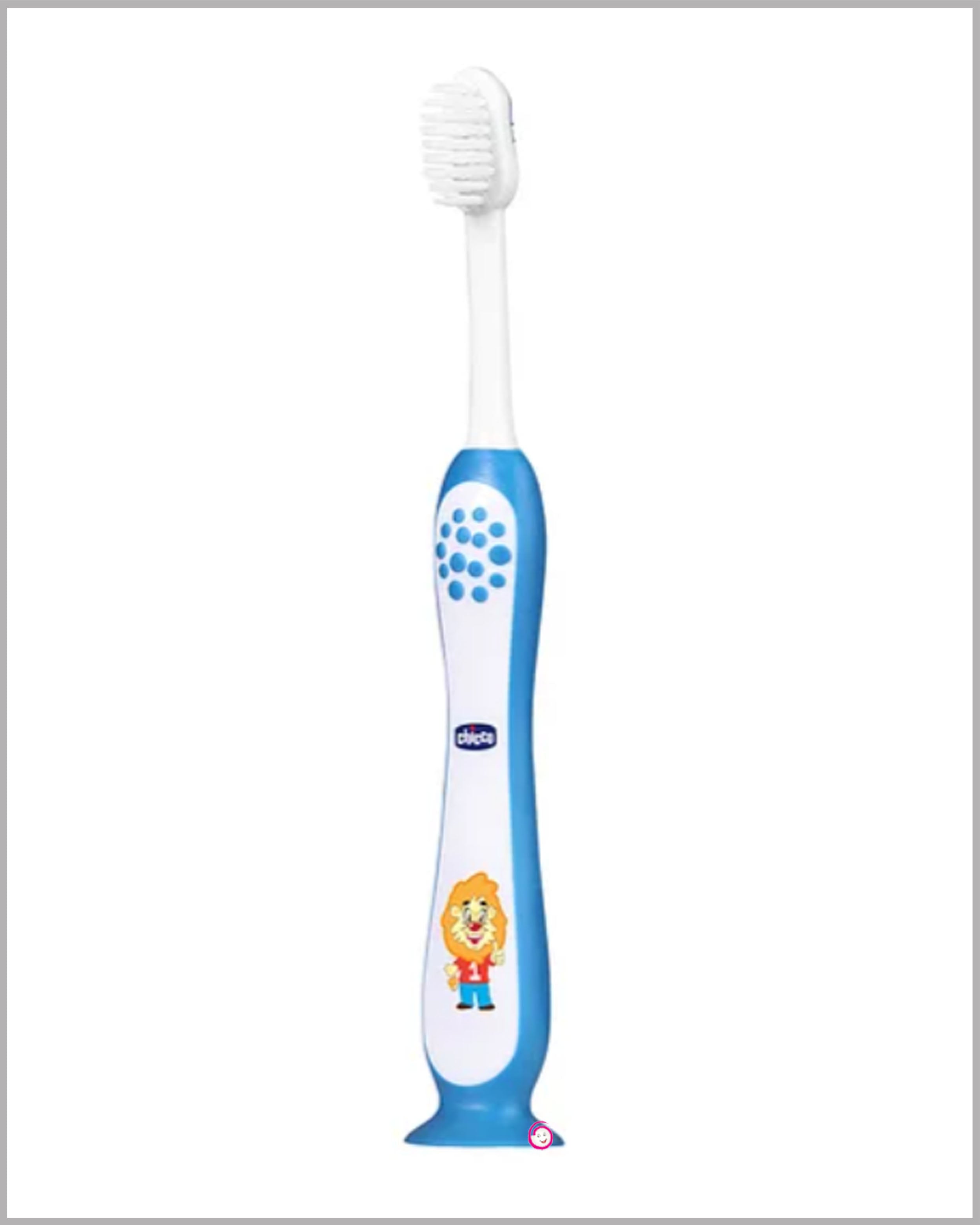 Chicco Ultra Soft lion Printed Toothbrush - Blue