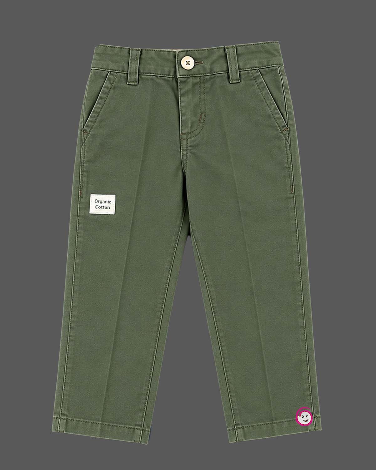 Boys button-down shirt and trouser set indo western dress for boys with front utility pockets and structured collar.