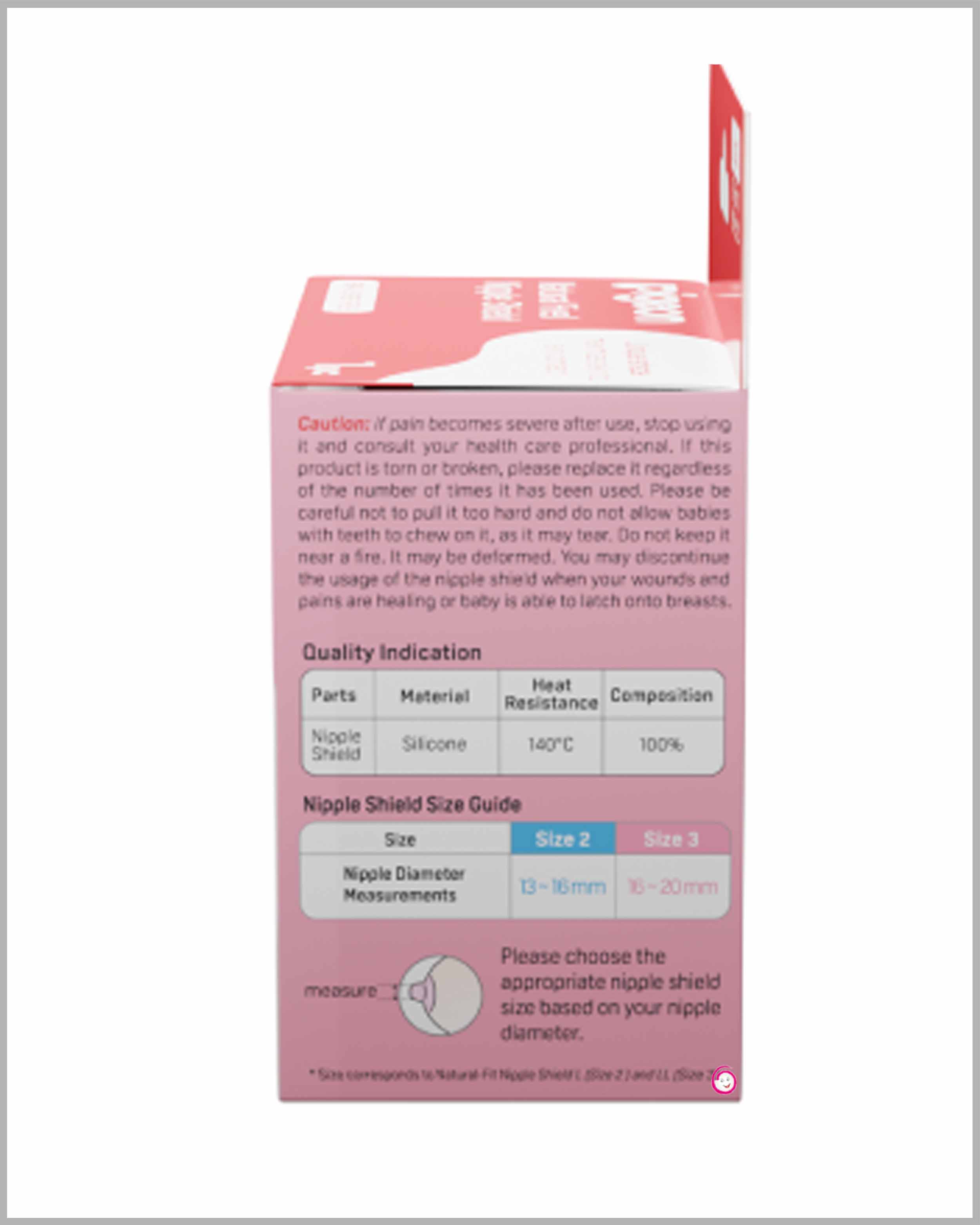 Pigeon Natural Feel Nipple Shield with Case - White