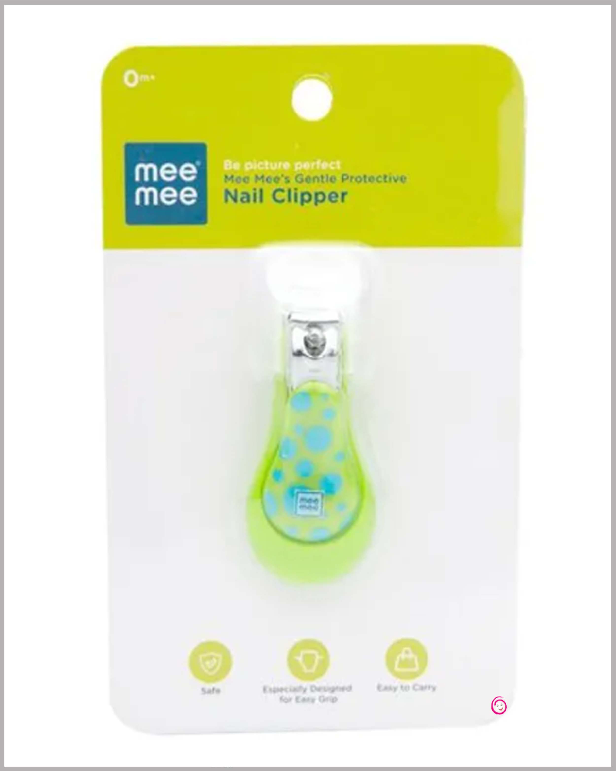 Mee Mee nail Clipper With Skin Guard - Green