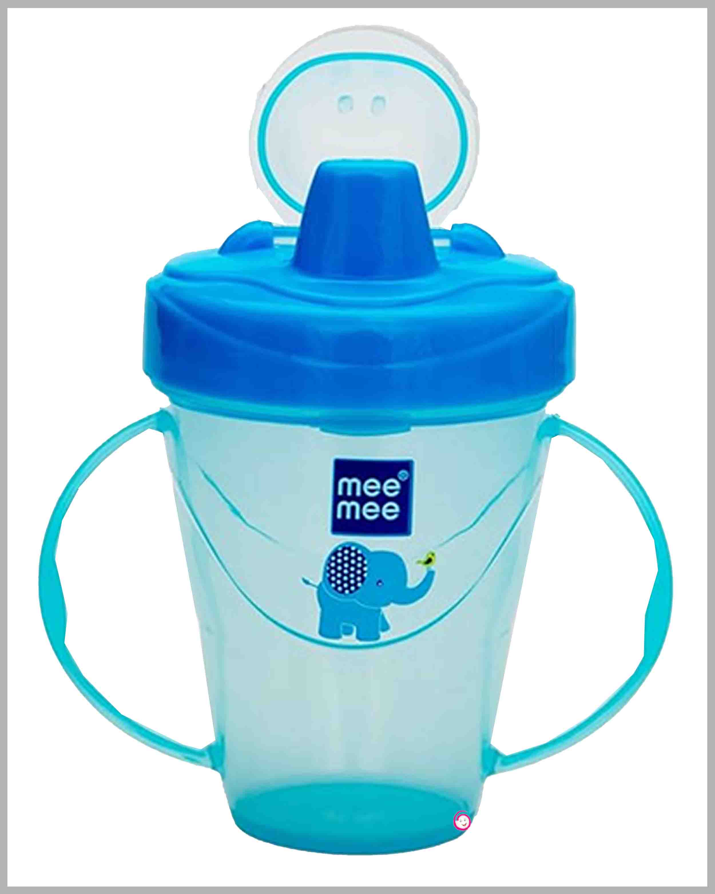 Mee Mee Easy Grip Twin Handle Non Spill Sipper Cup - Blue