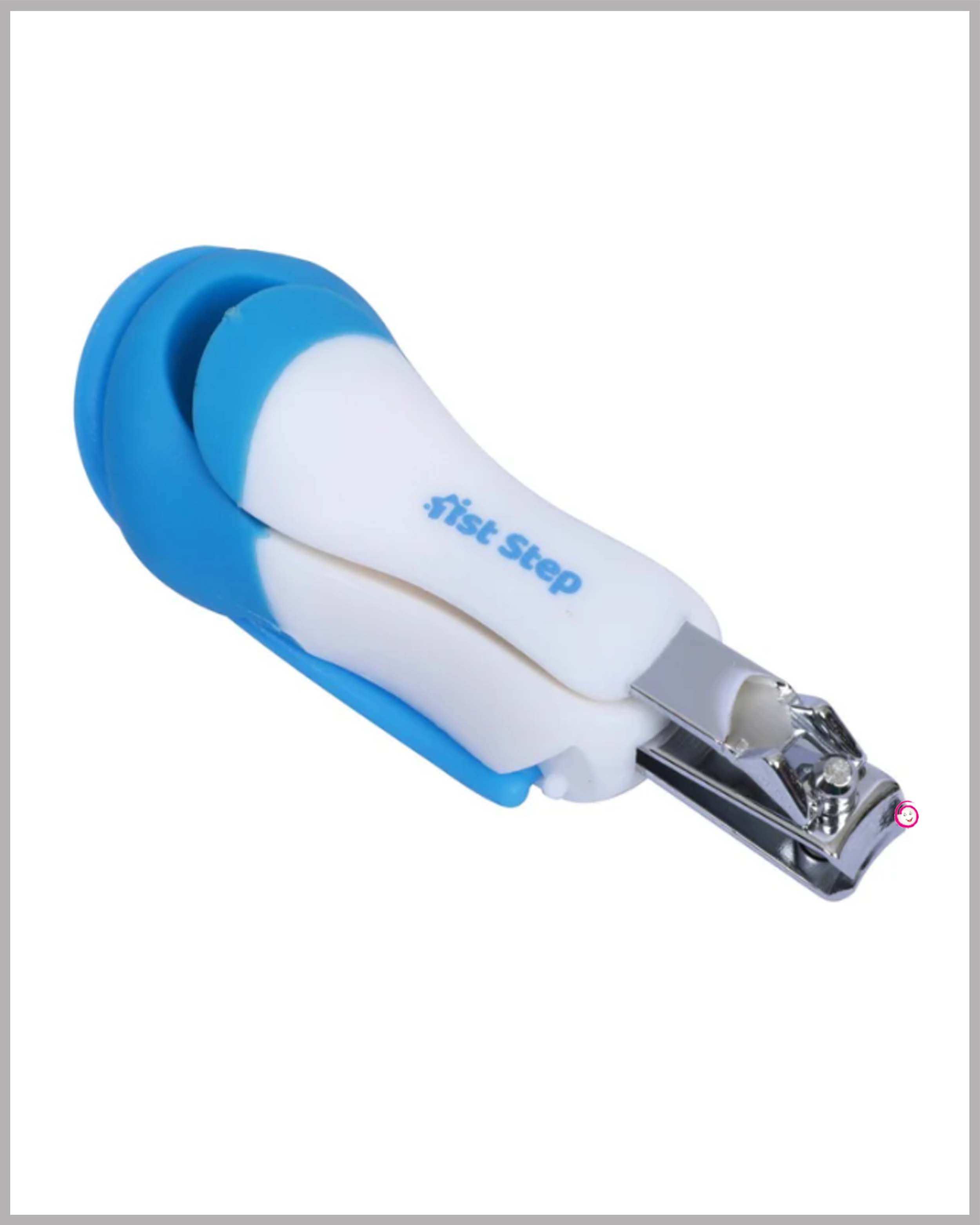 1st Step Easy Grip Baby Nail Clipper With Magnifying Glass - Blue