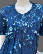 Maternity floral printed top- Navy Blue