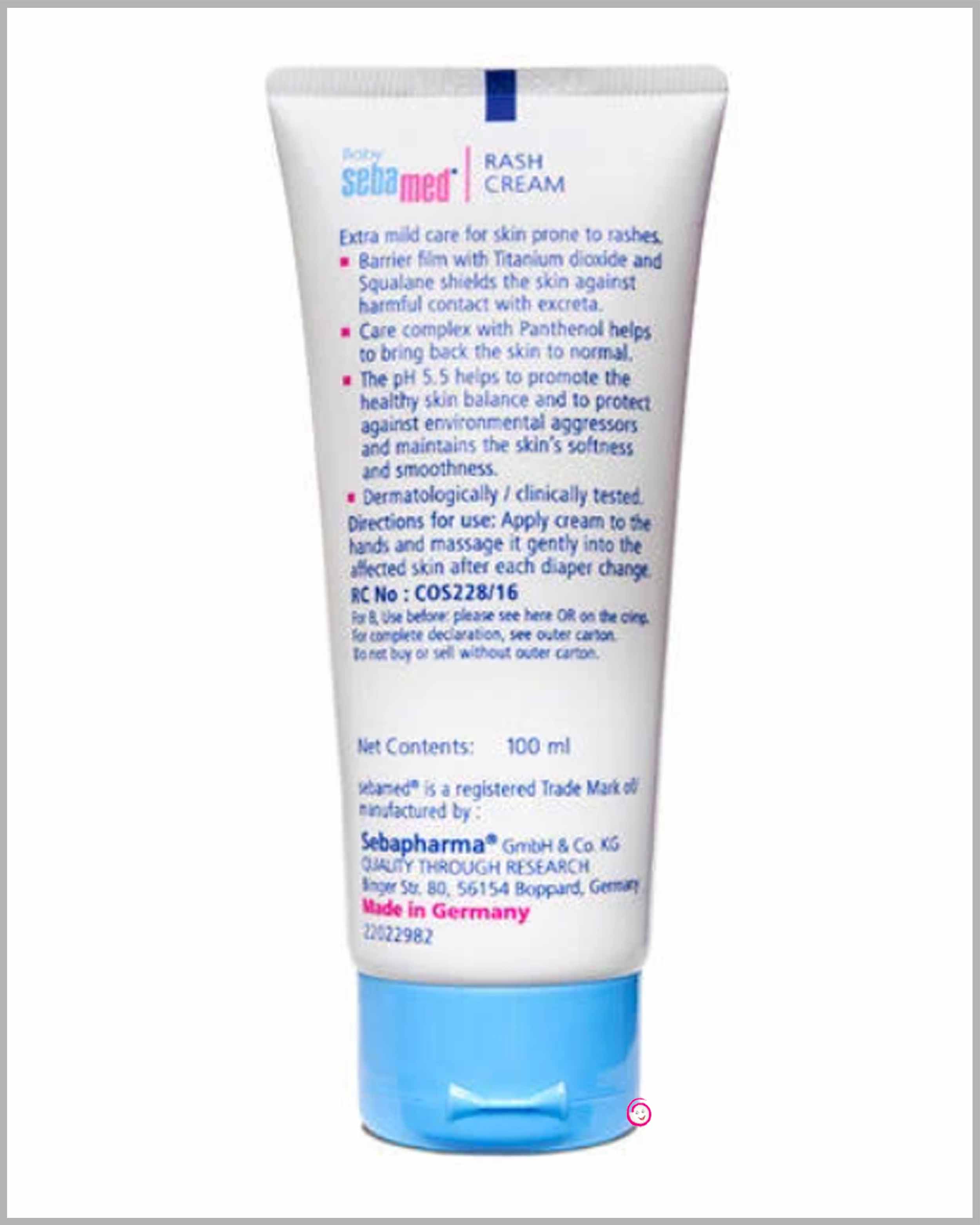 Sebamed 100ml baby rash cream for rashes