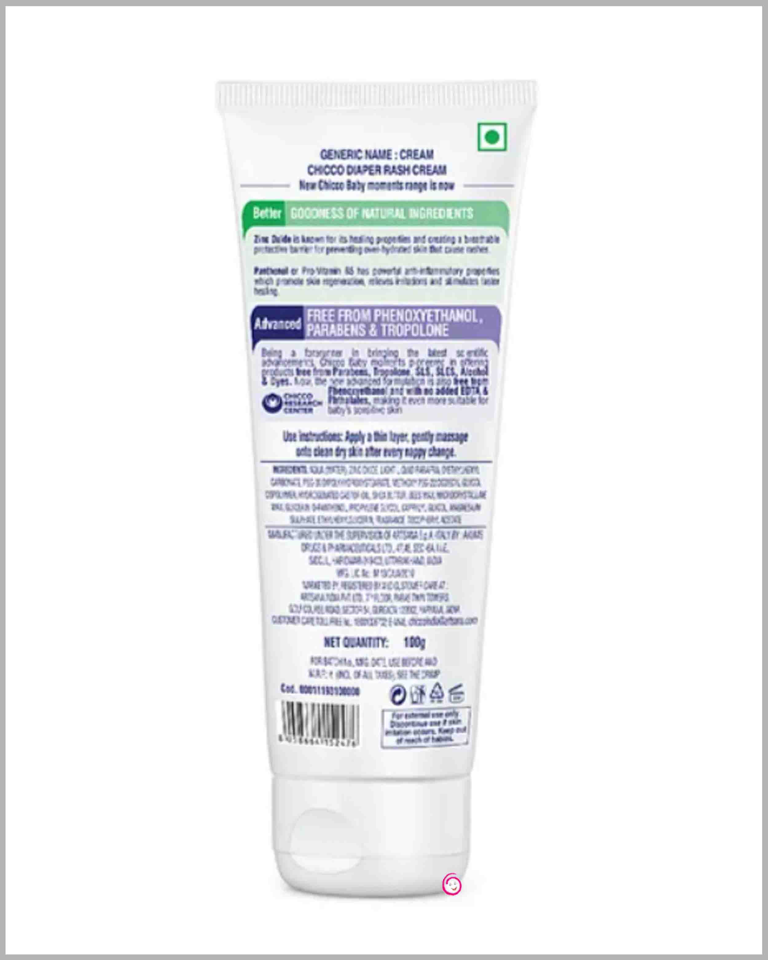 Chicco Baby Diaper Rash Cream - 100g